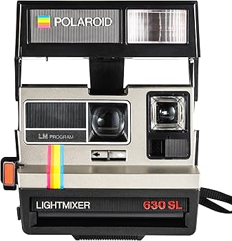 Amazon.com : Polaroid 630 SL Lightmixer Silver woth Rainbow Stripe