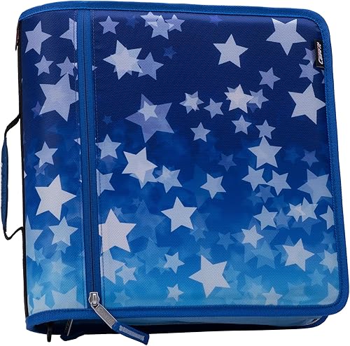 Miniatura 10 de Case-it The Mighty Zip Tab Carpeta con cremallera  Anillos tóricos de 3 pulgadas  Carpeta de archivos expandible de 5 bolsillos  Capacidad de 600