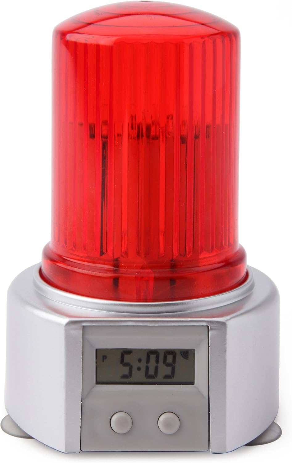 Present Time Wanted Alarm Clock Siren, Red and Blue