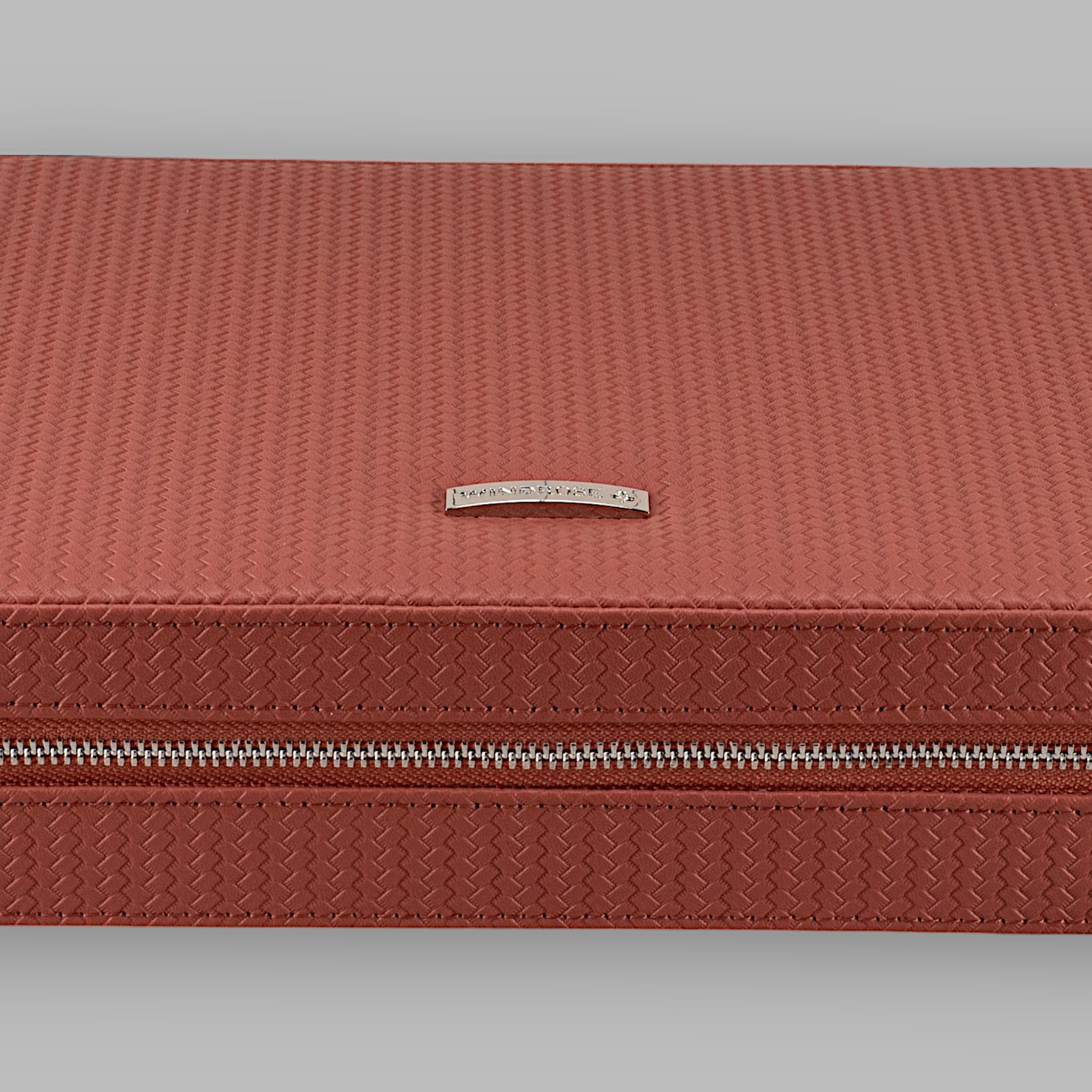 Windrose Reissverschluss Schmuckbox corbello/terrakotta