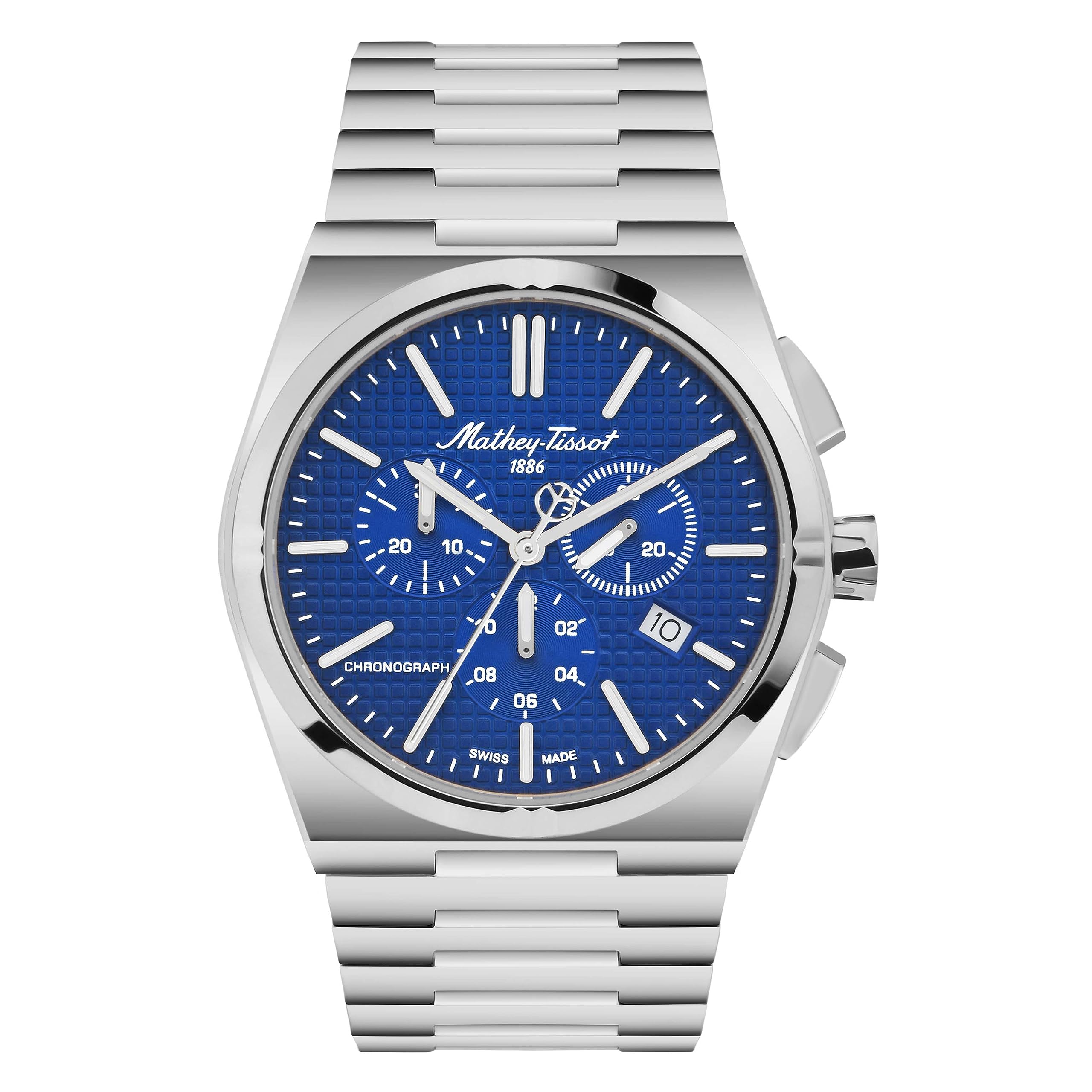 Mathey-Tissot Chronograph Blue Dial Mens Watch-H117CHABU (B0CH1G63F9) Amazon Price History, Amazon Price Tracker