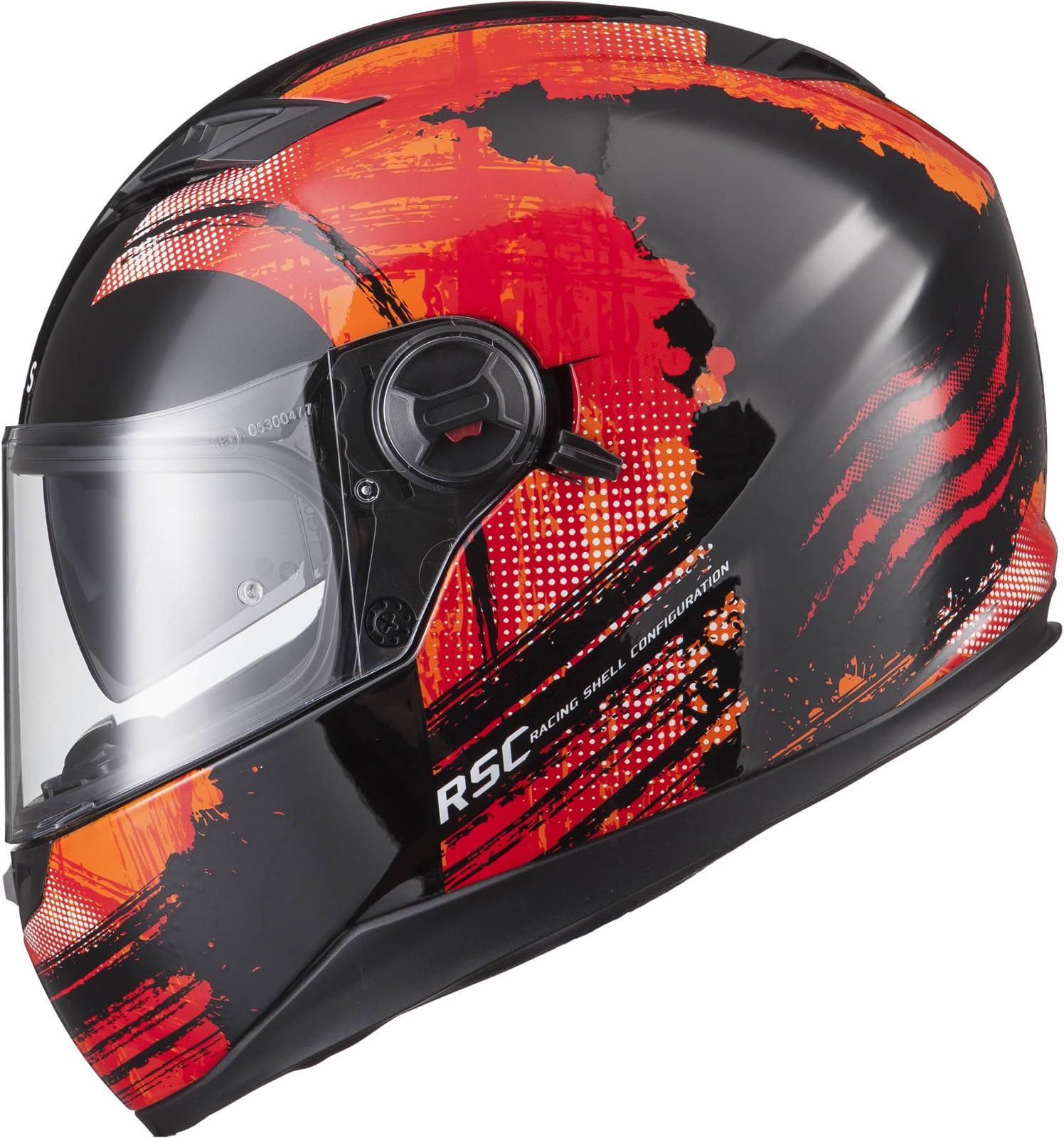 Agrius Rage SV Claw Motorcycle Helmet S Gloss Black/Fluro Orange