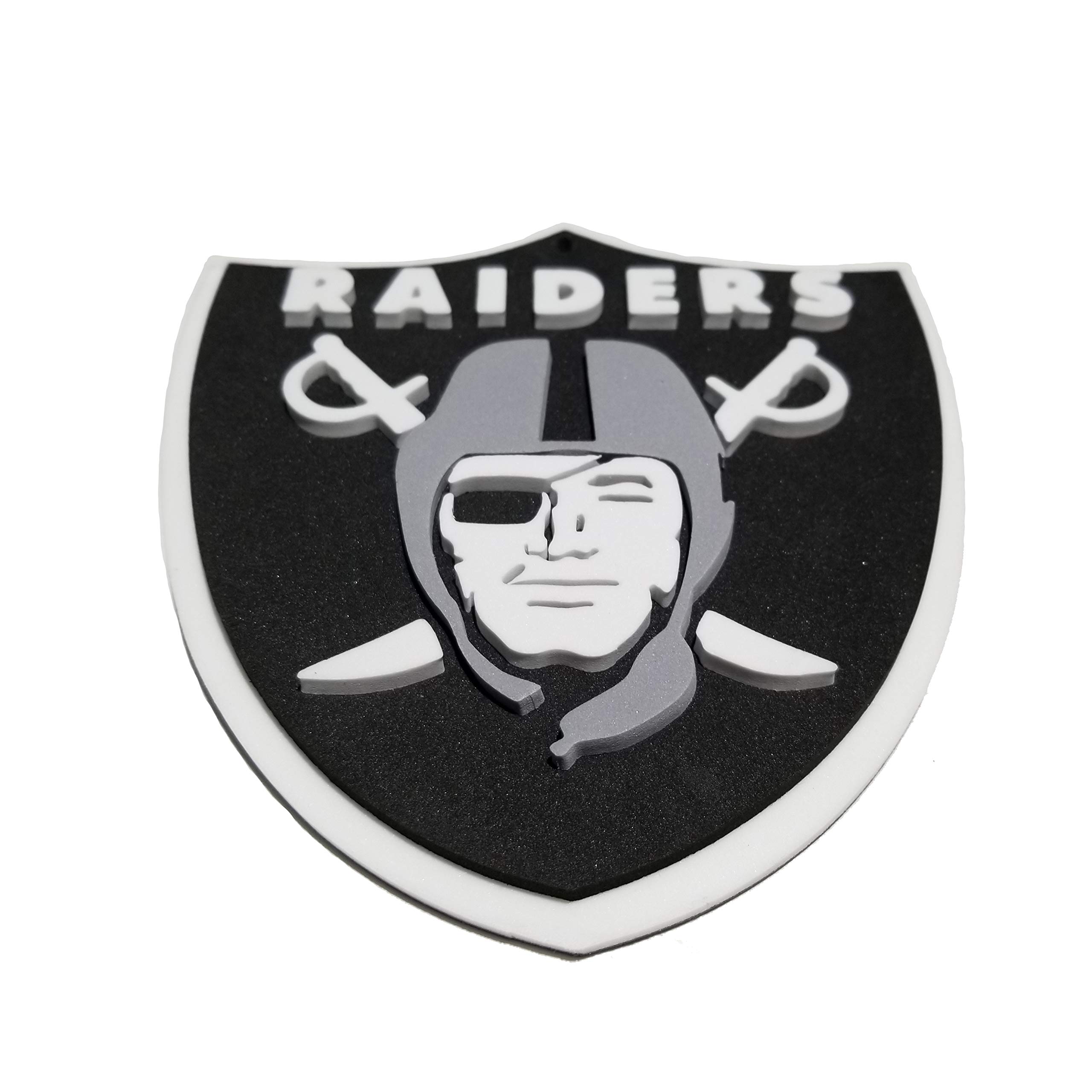FanFave NFL Las Vegas Raiders Las Vegas Raiders NFL 3D Fanchain Magnet, Schwarz, One Size (FF6722)