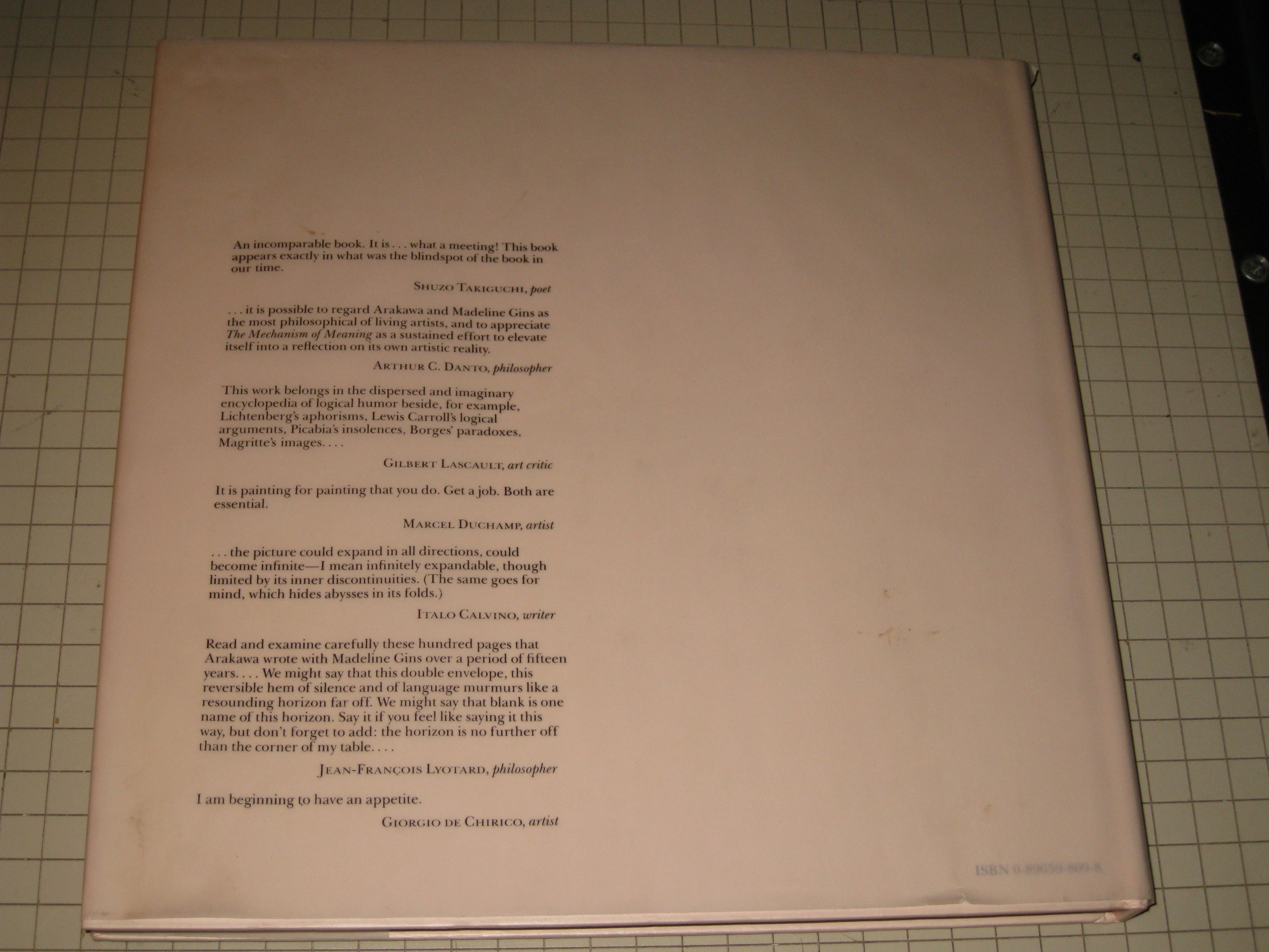 Mechanism Of Meaning Gins, Arakawa - PT01