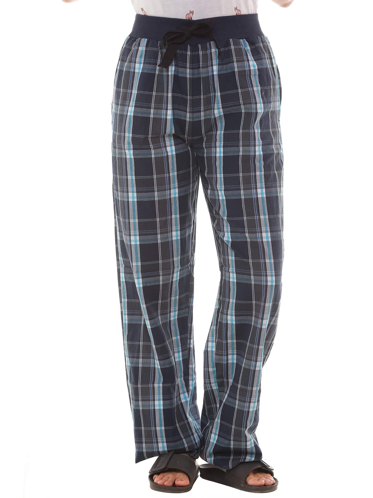 twist Women's Checked Cotton Comfort Night Western Global Desi Wear Pyjama Pant-picture-26