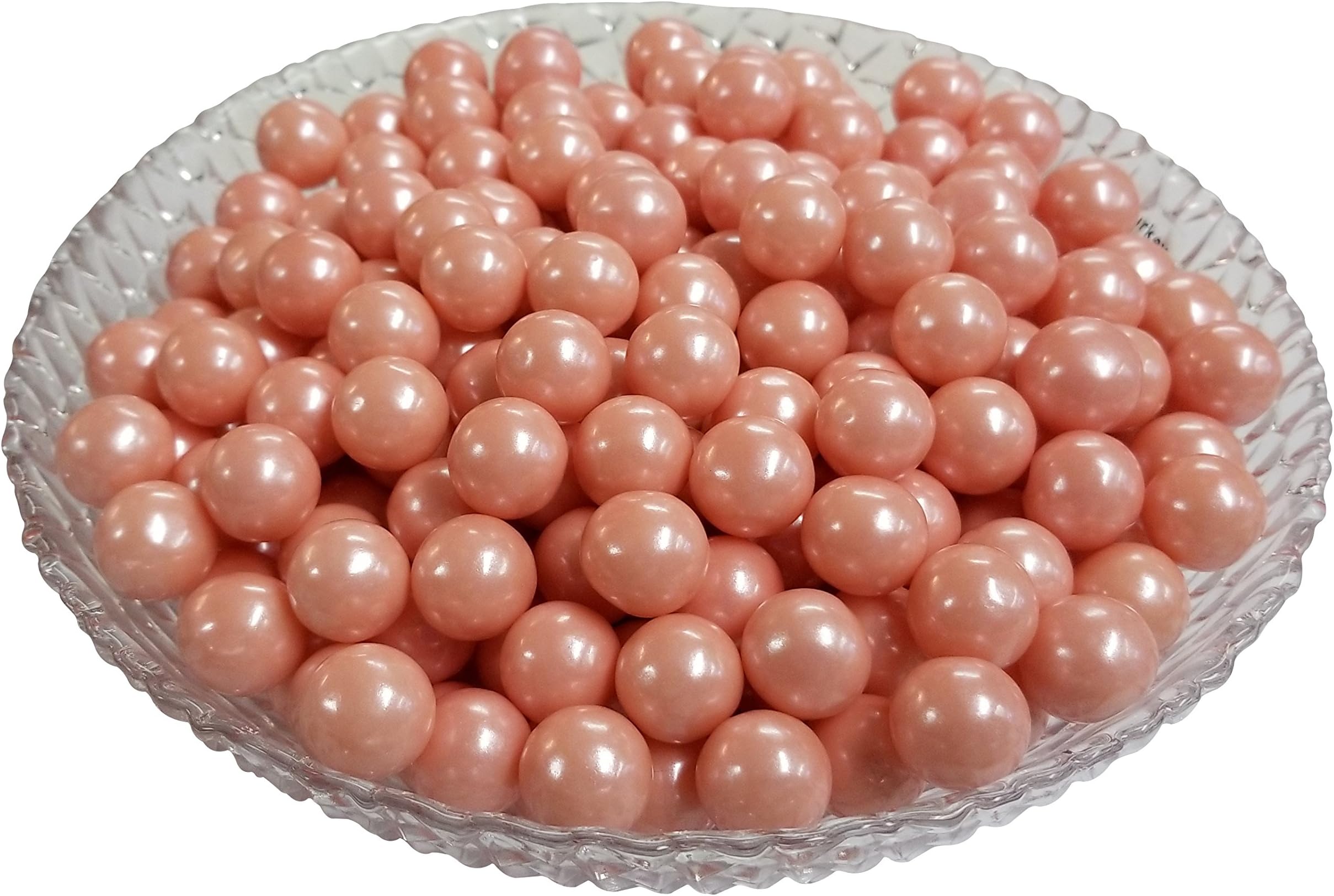 Mini Glimmer Gumballs 0.5 Inch (Pink, 5 Pounds)