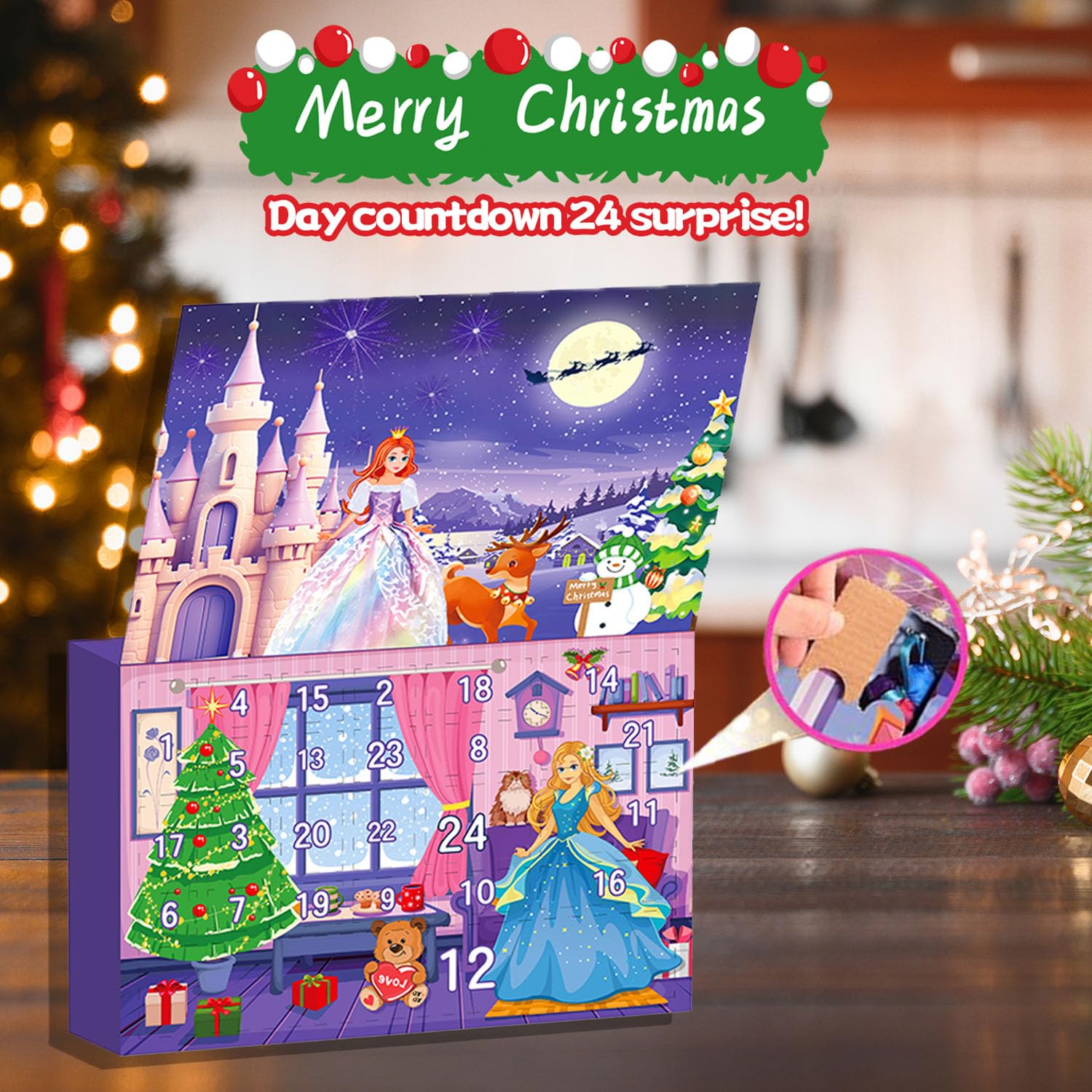 Adventskalender 2024 Mädchen | 24 Überraschungen Mit Puppe & Zubehör | Ab 3 Jahren