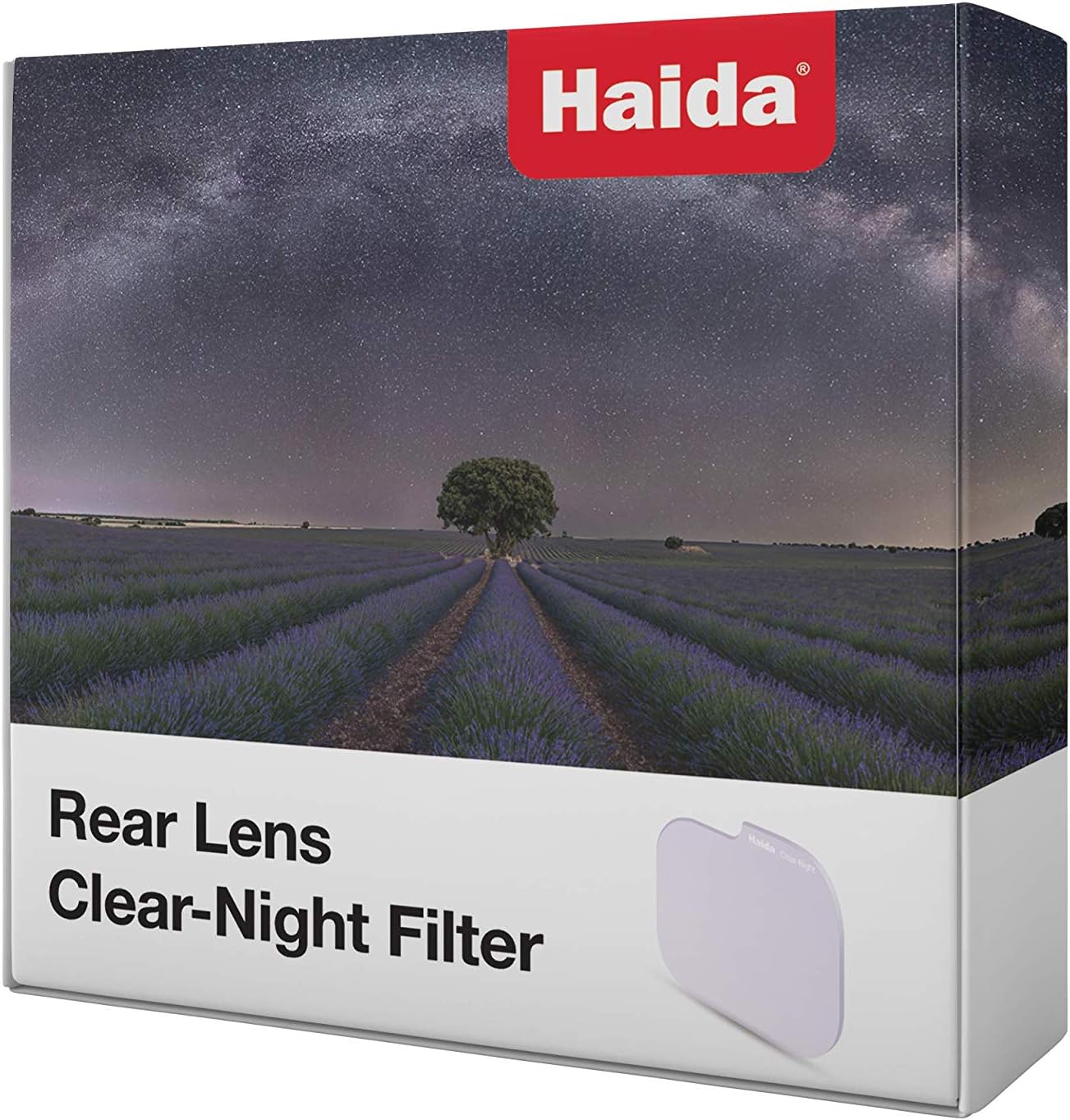 Hakuba Haida Rear Lens Clear Night Filter, Sigma 0.5-0.9 inches (14-24 mm), F2.8 DG DN Art, Sony E Mount/L Mount Only, Rear Filter, Light Pollution Reduction Filter