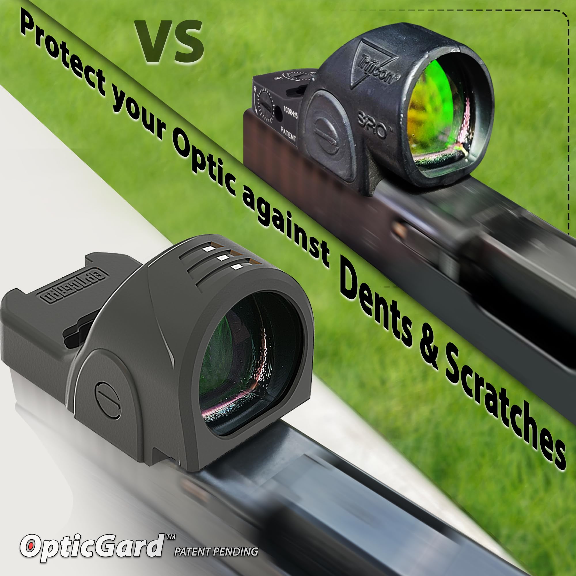 Amazon.co.jp: OpticGard スコープ カバー Trijicon SRO対応 動作中の