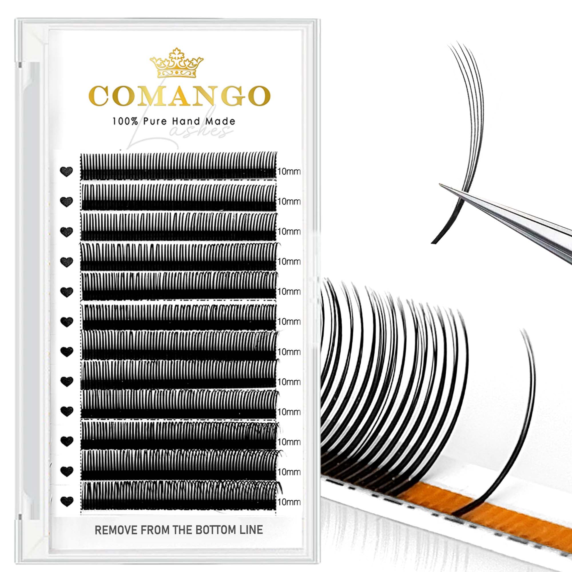 CoMango 5D Flora Spikes Lashes Spikes Lash Extensions Flower Wispy Eyelash Extensions C/D Culry Individual Premade Fans 5D Spikes Lashes Volume Lashes