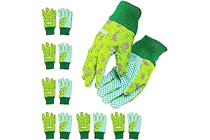 BLUE PANDA Kids Gardening Work Gloves, Ages 3-6