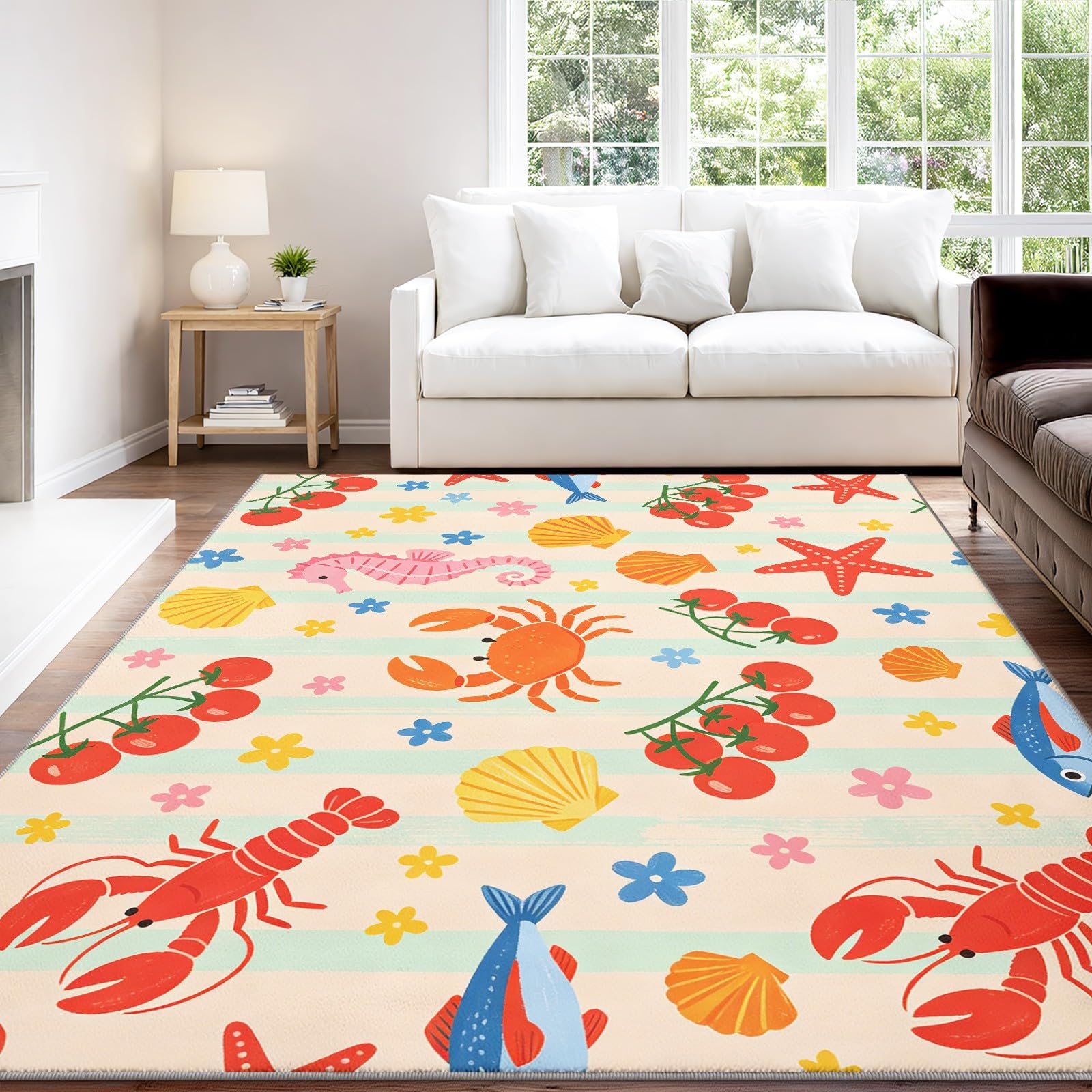 Generisch Ocean Playful dywan do salonu, 60 x 90 cm