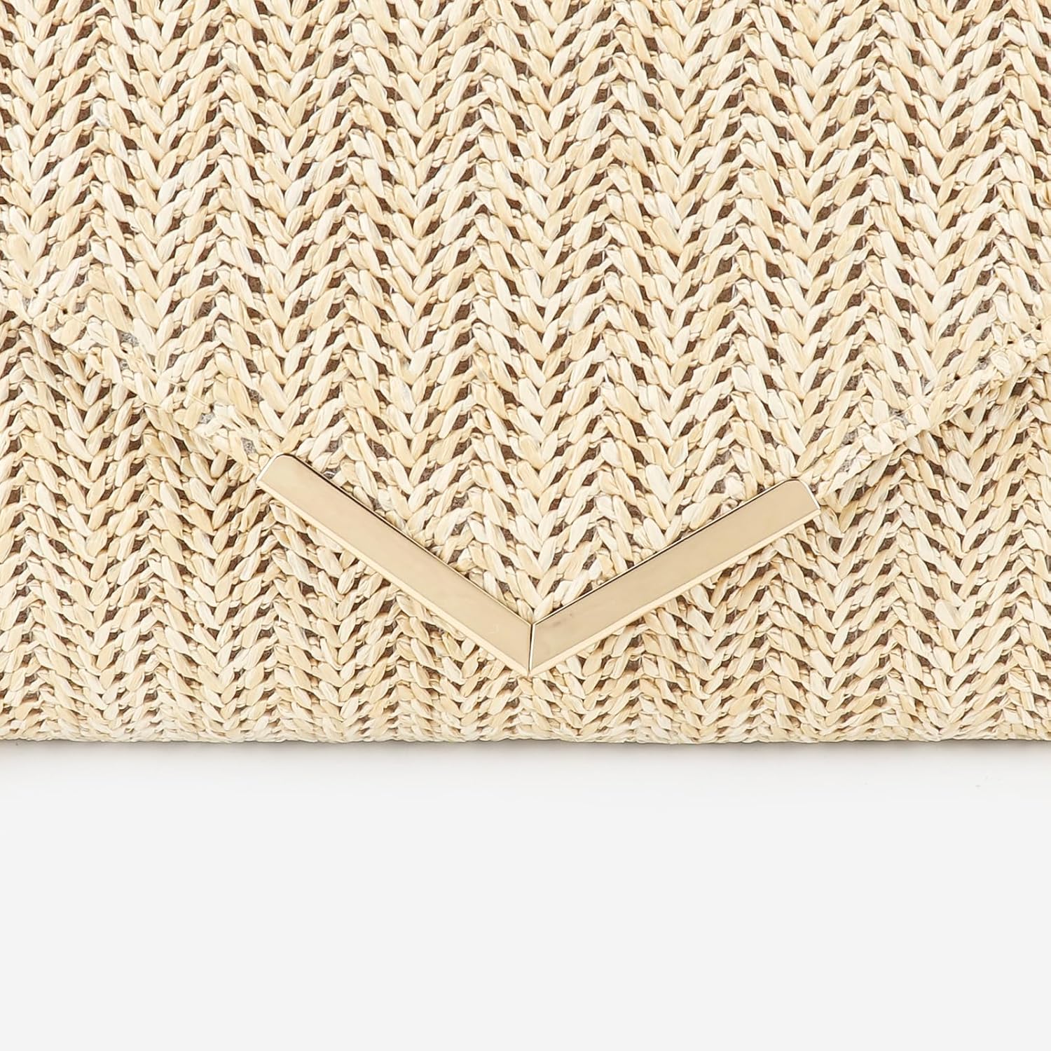 Womens Straw Woven Clutch Handmade Weaving Shoulder Bag Purse for Wedding Prom Party
