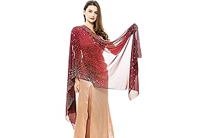 Womens Rhinestone Pashmina Shawls and Wraps for Evening Dresses