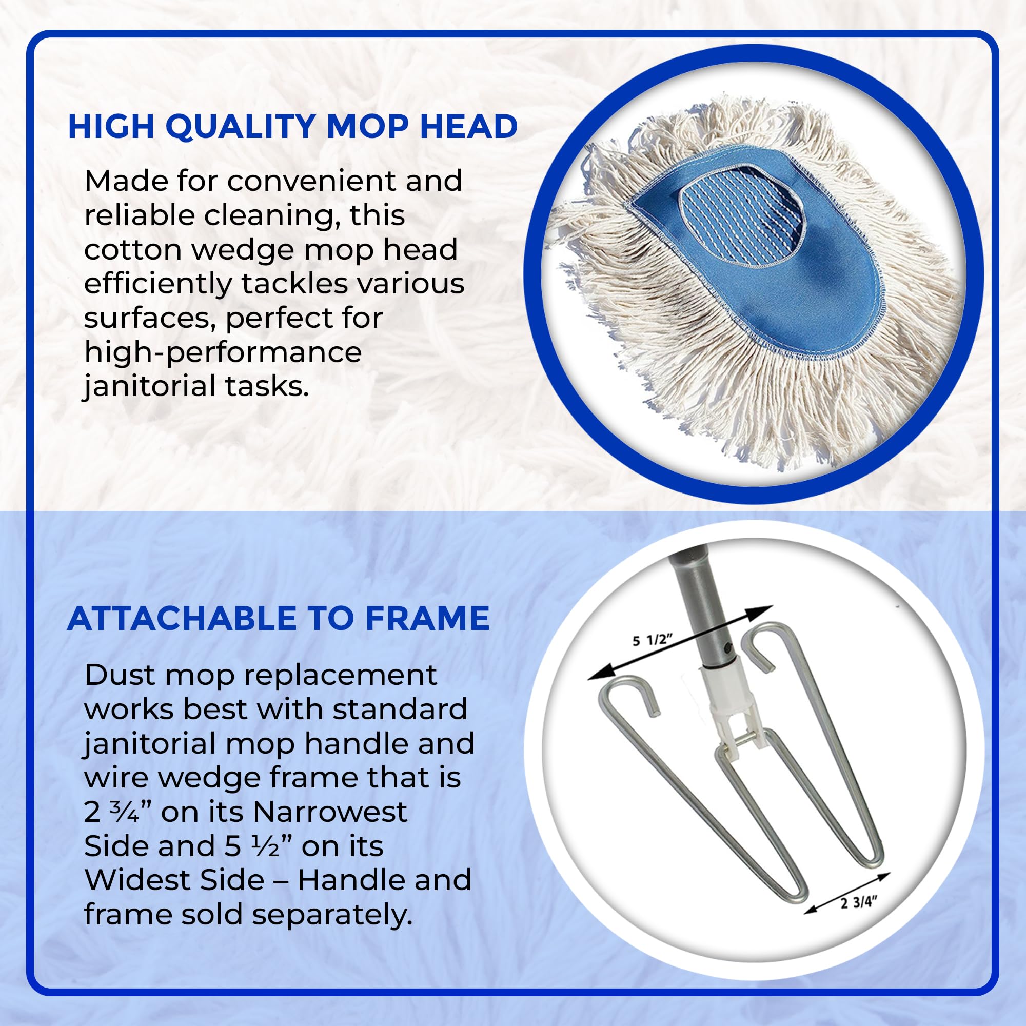 Nine Forty Heavy Duty, IndustrialStrength Cotton Wedge