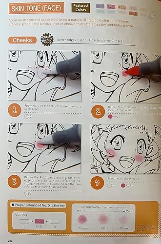 Miniatura 4 de Copic Ciao - Juego de libros de ilustración, marcadores a base de alcohol (12 piezas) con un libro de instrucciones