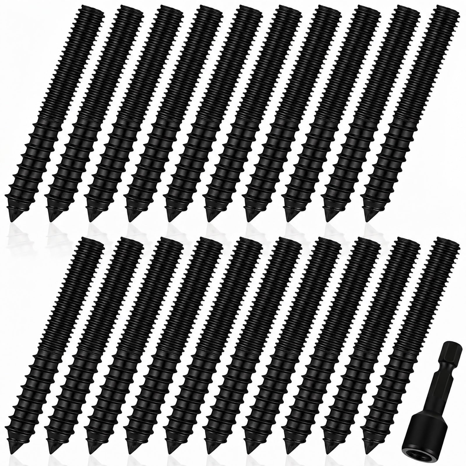 Hanger Bolts - 20 Pack with Driver -19