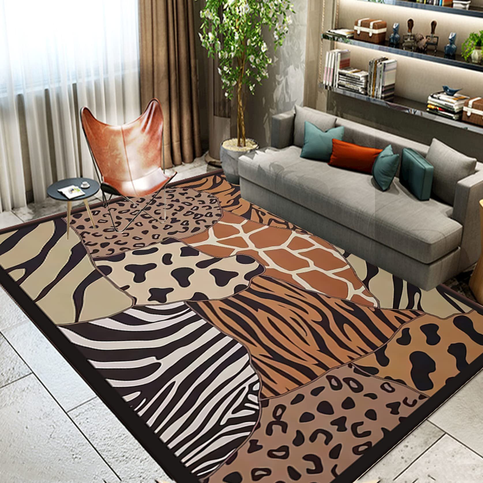 豹の敷物 希少】登録票付 爪付ヒョウ 剥製 敷物 ラグマット 214㌢ 毛皮