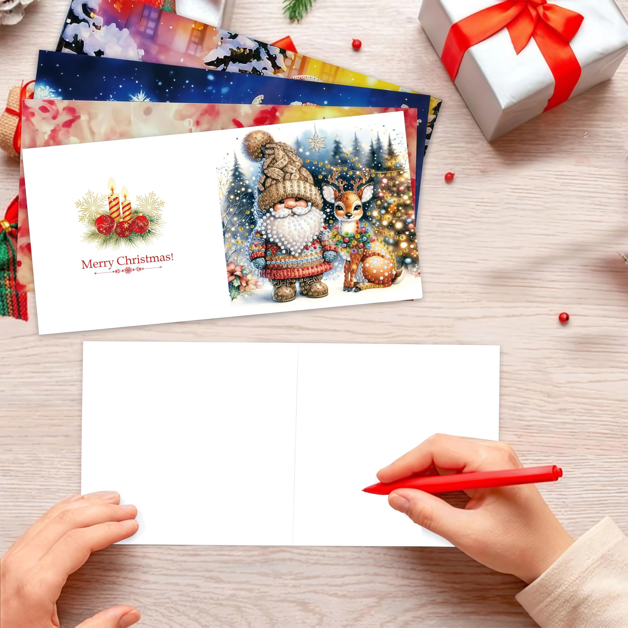Diamond Art Christmas Cards - DIY Holiday Craft Kits -3