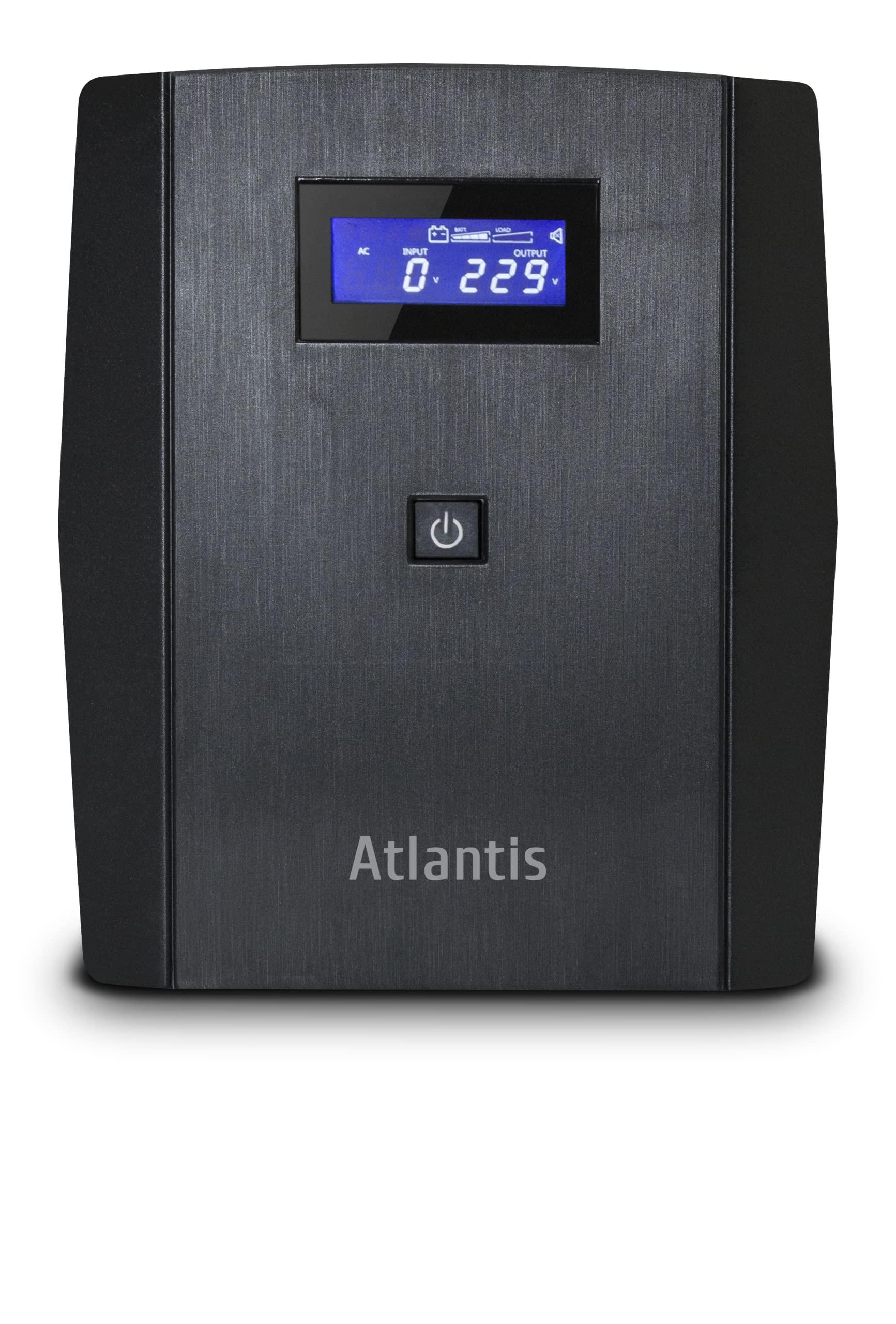 Atlantis OnePower S2001 UPS Line Interactive 2000VA 1200W AVR Onda PseudoSinusoidale 4 Prese IEC 1 Presa Schuko 2 Batterie 12V 10Ah