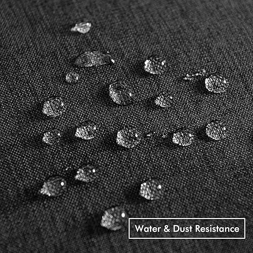 Miniatura 3 de MIULEE - Paquete de 2 fundas decorativas de cojín para exteriores, impermeables, de lino de algodón liso, con poliéster, para el jardín, patio,