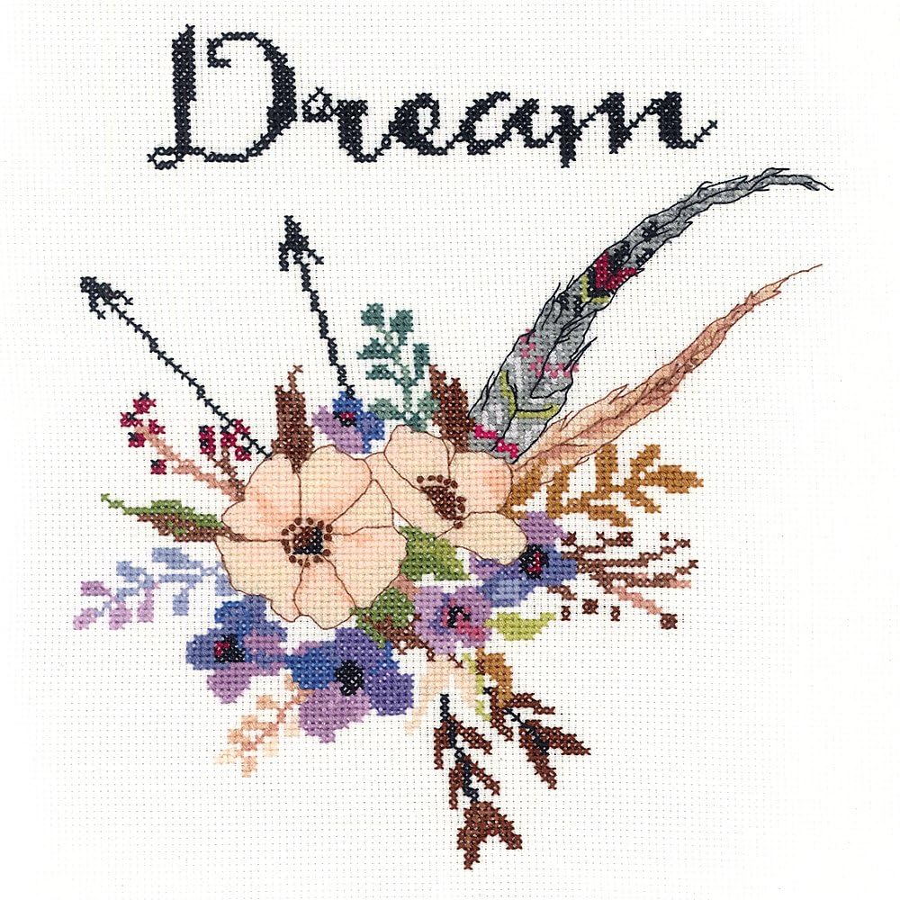 Janlynn 182-0407 "Watercolor Flowers Dream Counted Cross Stitch Kit