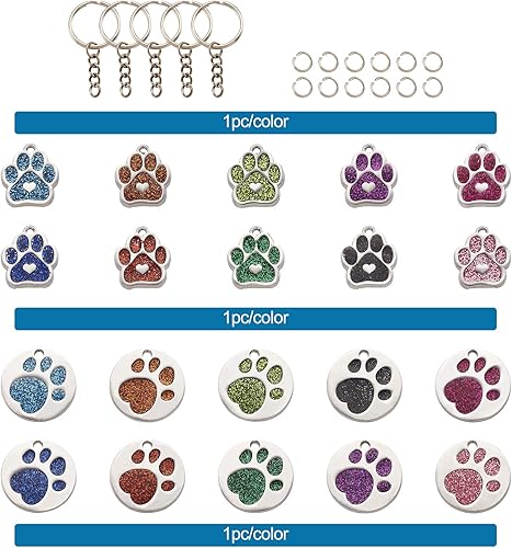 Miniatura 8 de Mega Pet llavero kit con colgantes