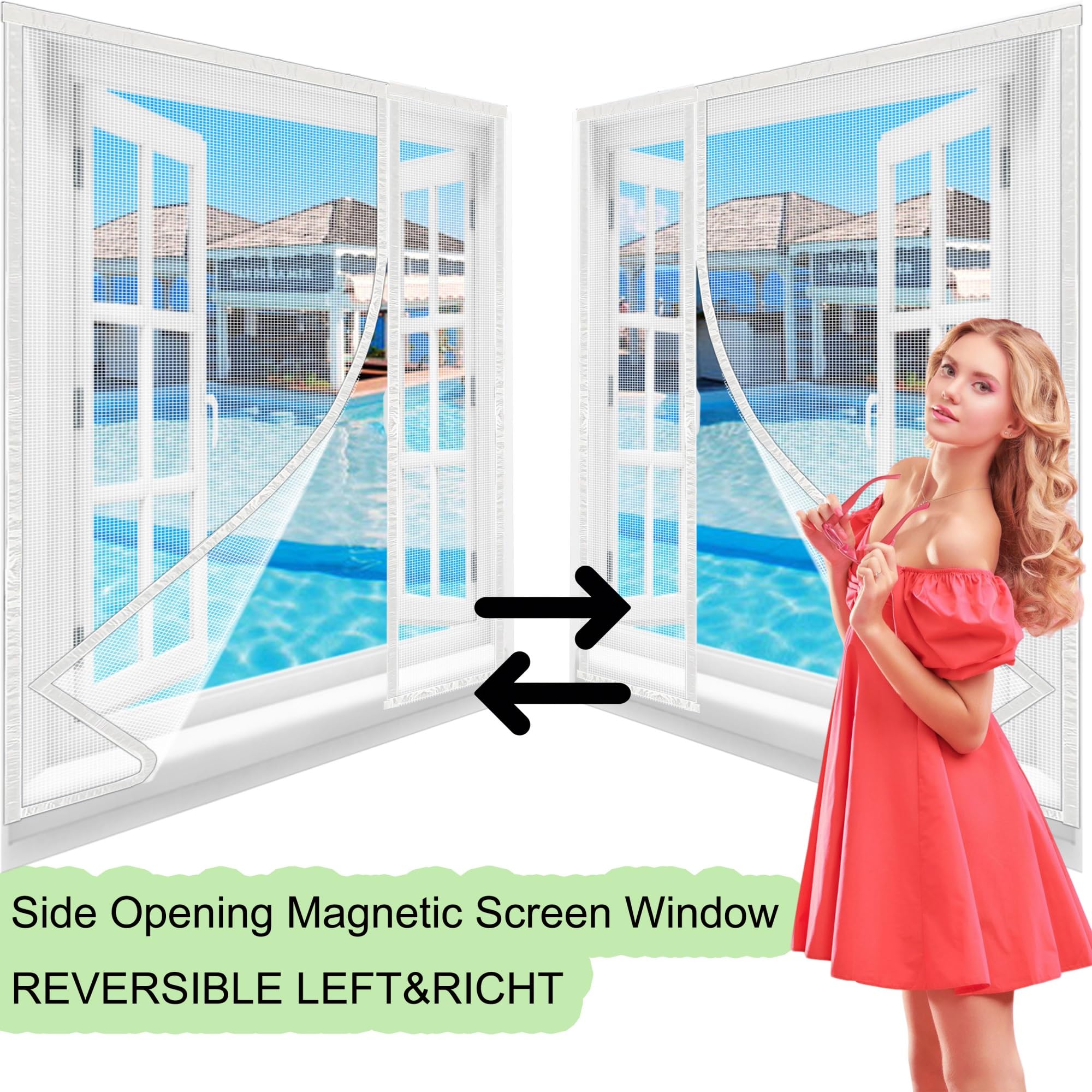 Rideau Aimanté Pour 170 X 235 Cm Anti Insecte Mouche Moustique