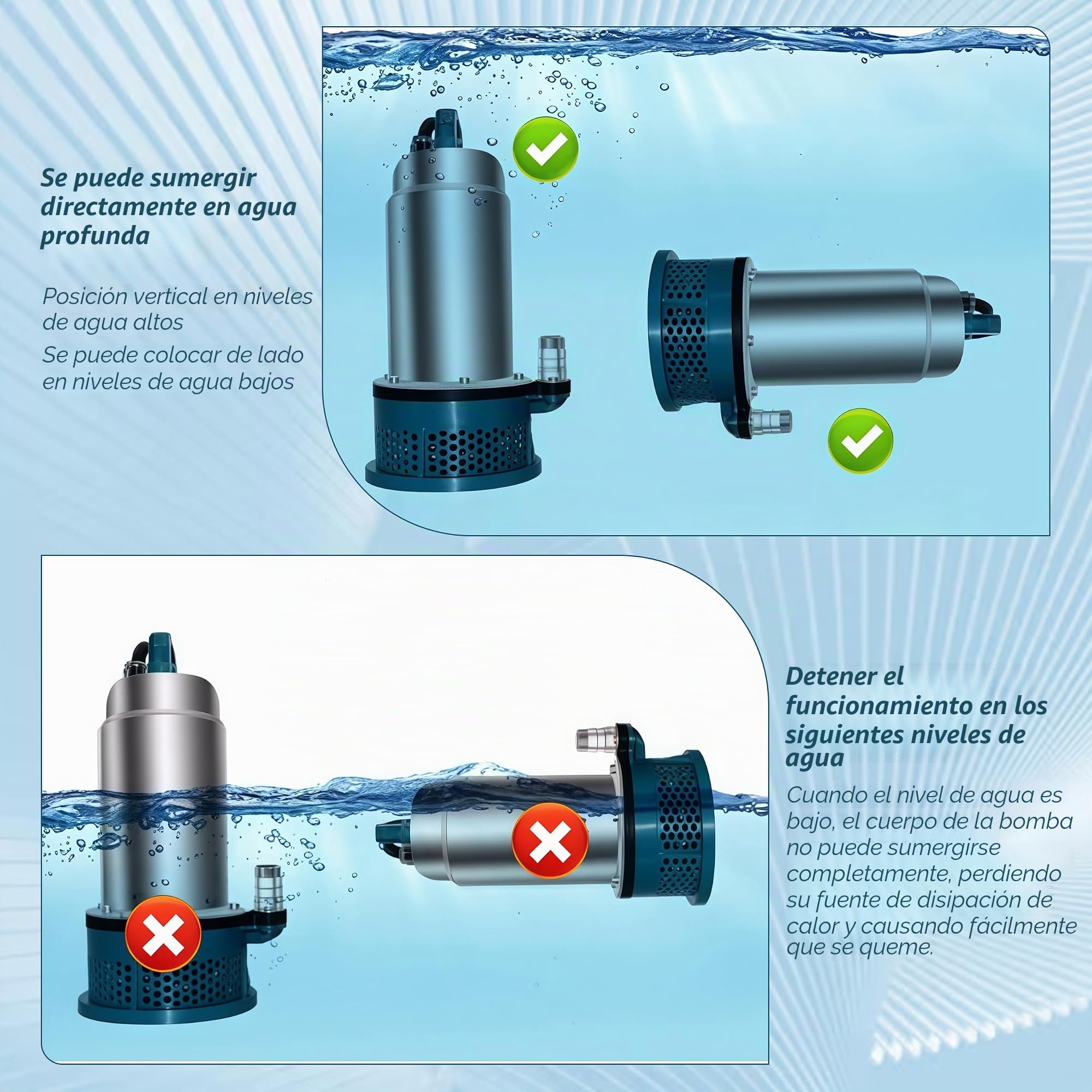 Bomba Sumergible Compatible Con Batería Makita De 24 V | Bomba De Aguas Residuales Con Manguera De 10 M Y Cable De Conexión De 5 M, Para Agua Sucia