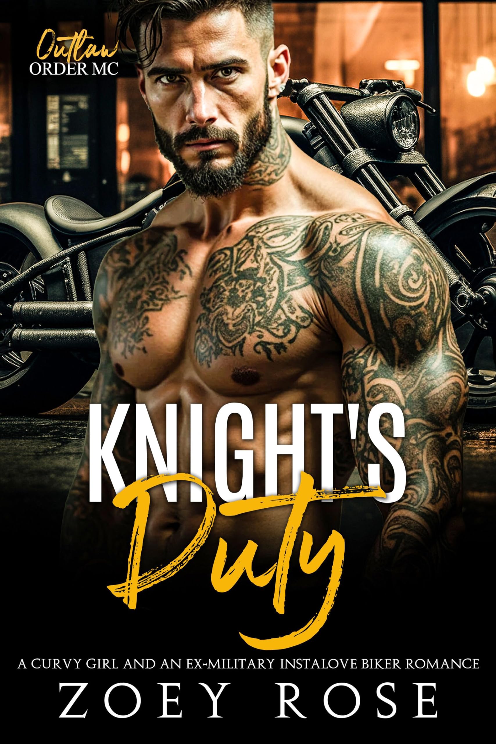 Knight's Duty: A Curvy Girl and an Ex-Military Instalove Biker Romance (Outlaw Order MC Book 7)