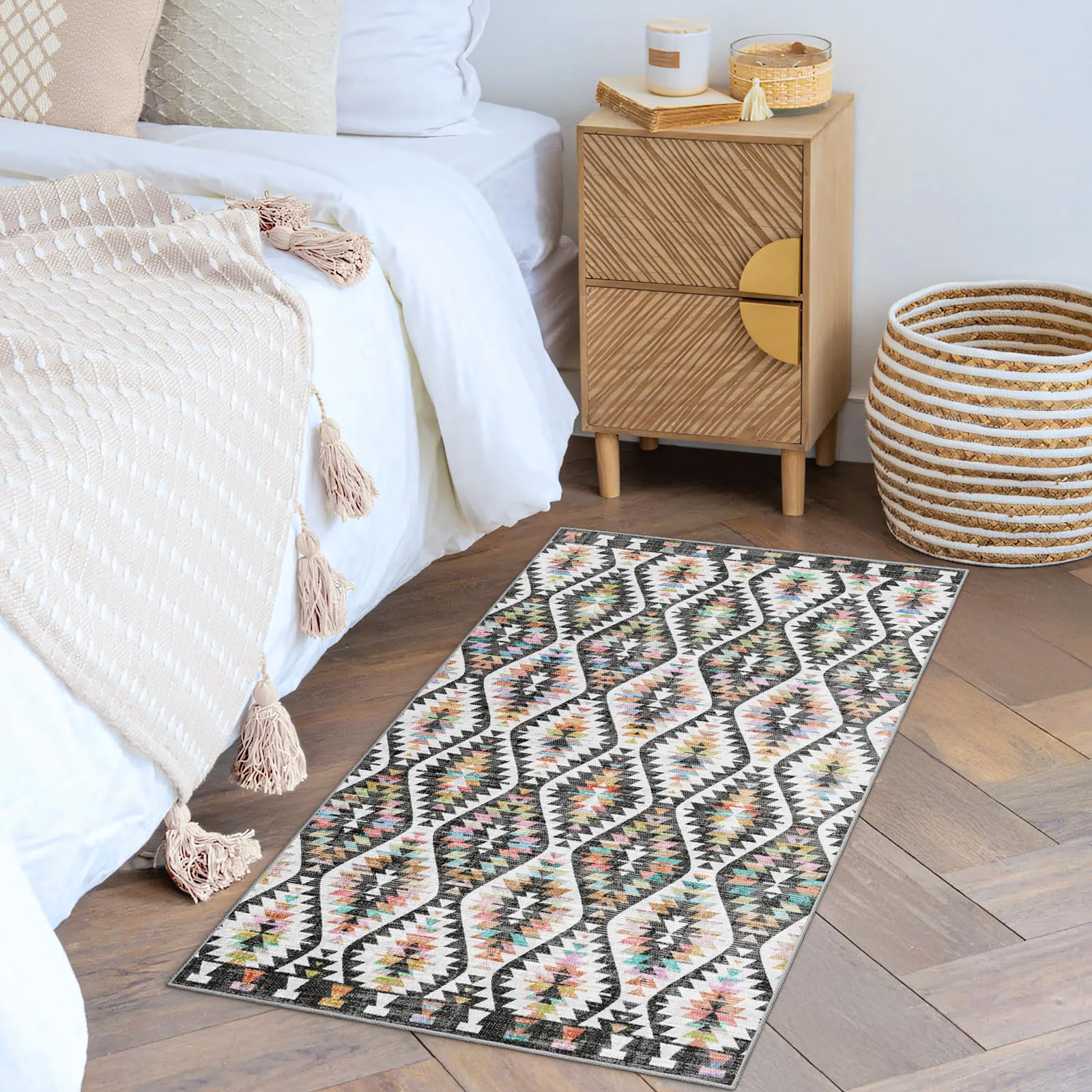 Amazon.com: YesRug Indoor Rugs for Entryway, 2X3 Small Black