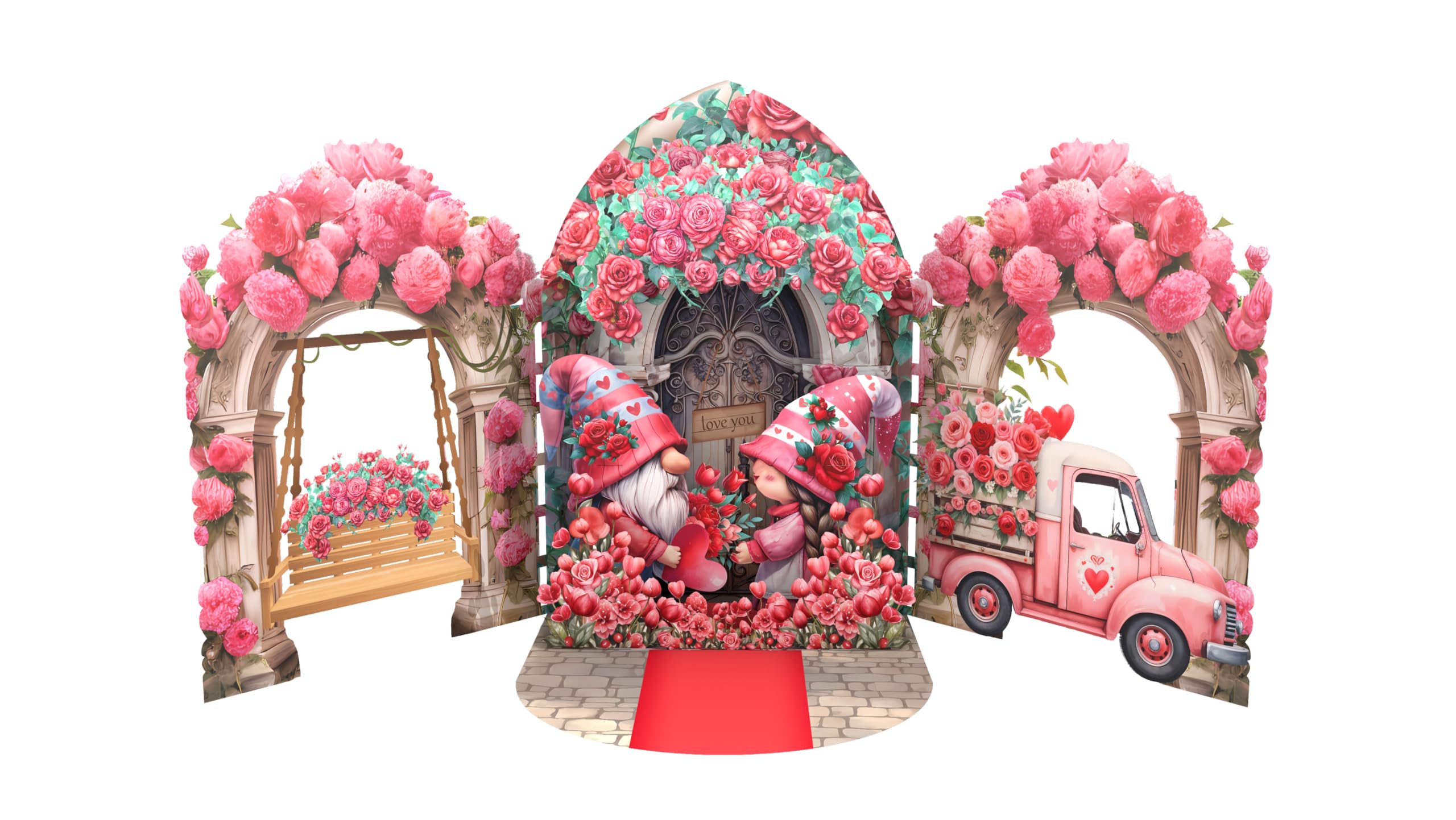 SENDAPOP Gnome Pop Up Card, 3D Valentines Card for Her, Him, Pop Up Anniversary Cards for Couple, Valentines Card for Wife, Husband, 6"x 8" Romantic