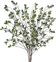Sggvecsy 43" 5-Pack Artificial Ficus Branches - Realistic Faux Greenery Stems for Vases, Home Decor, Weddings & Office