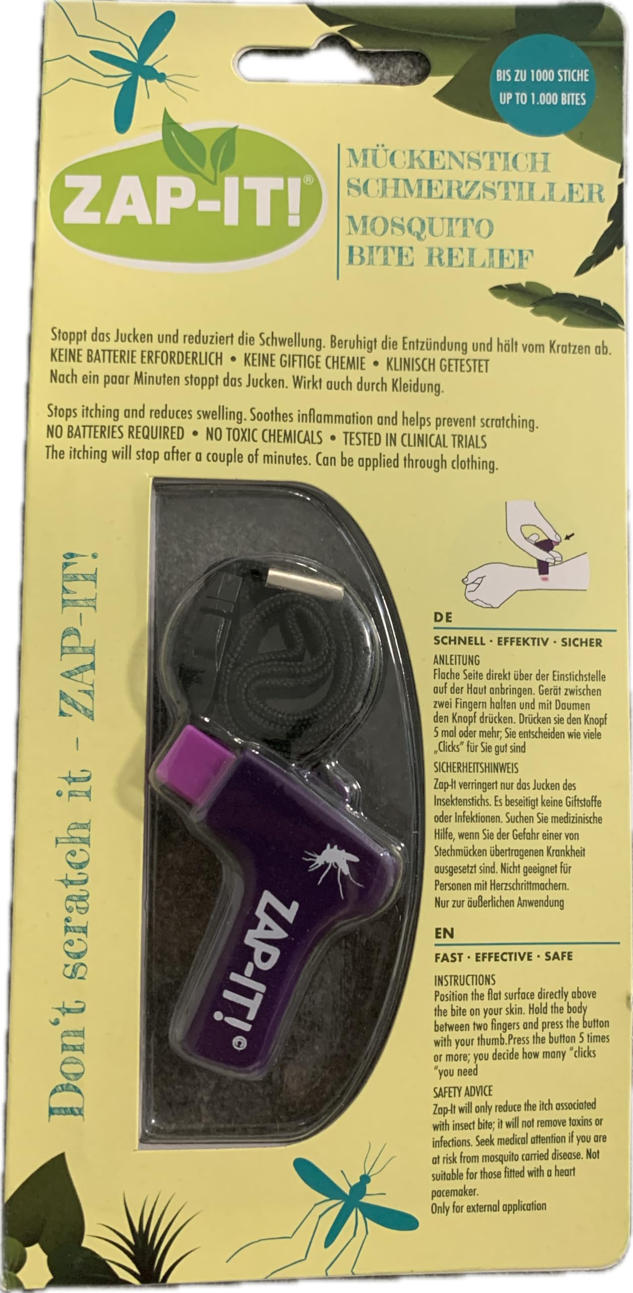 ZAP-IT Unisexe – Clicker Anti-Rayures, Couleurs mélangées, Taille Unique