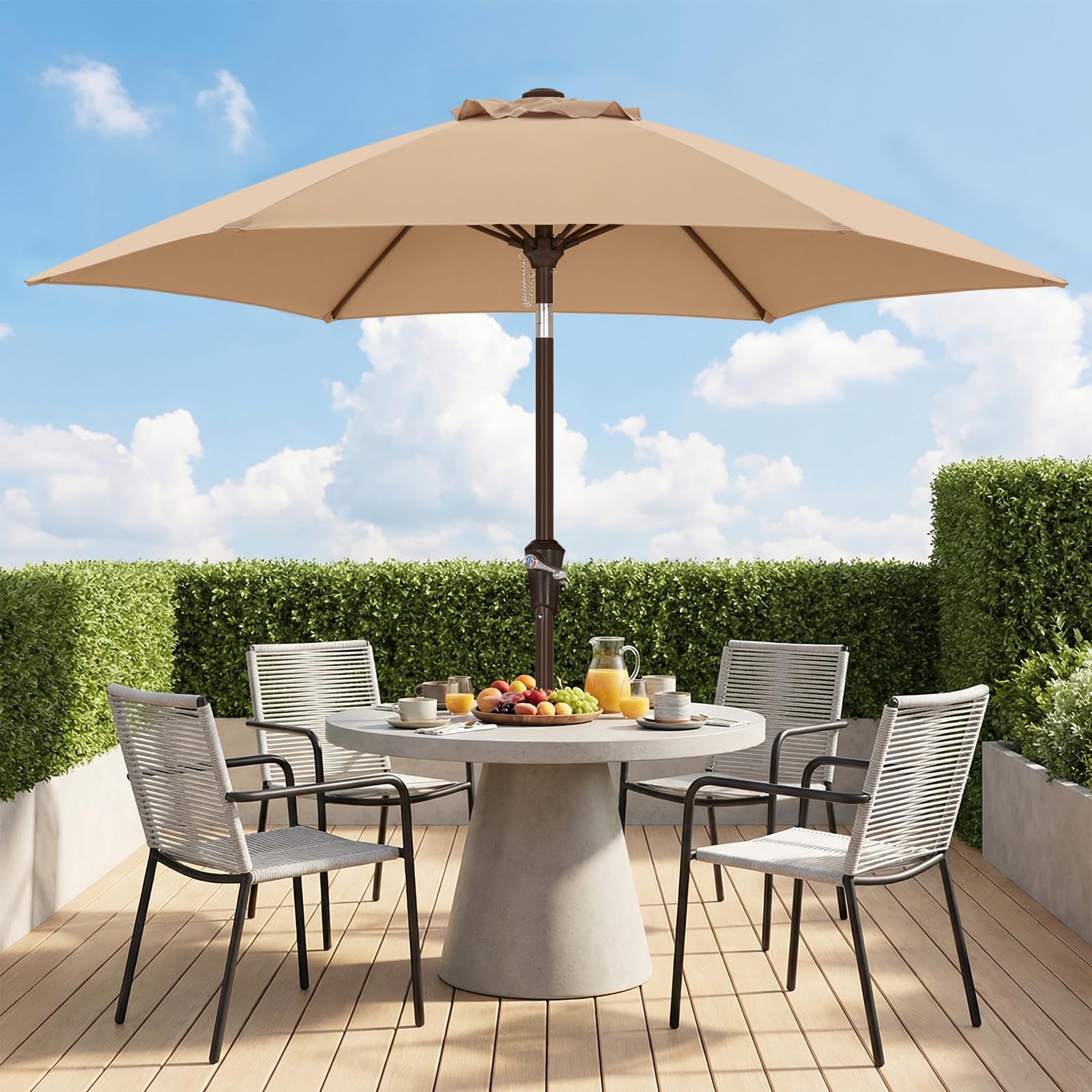 ABCCANOPY 9FT Cantilever Parasol, Gray — image 1