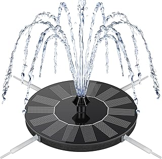 Mademax Solar Bird Bath Fountains, Upgrade 1.4W Solar Fountain Pump with...