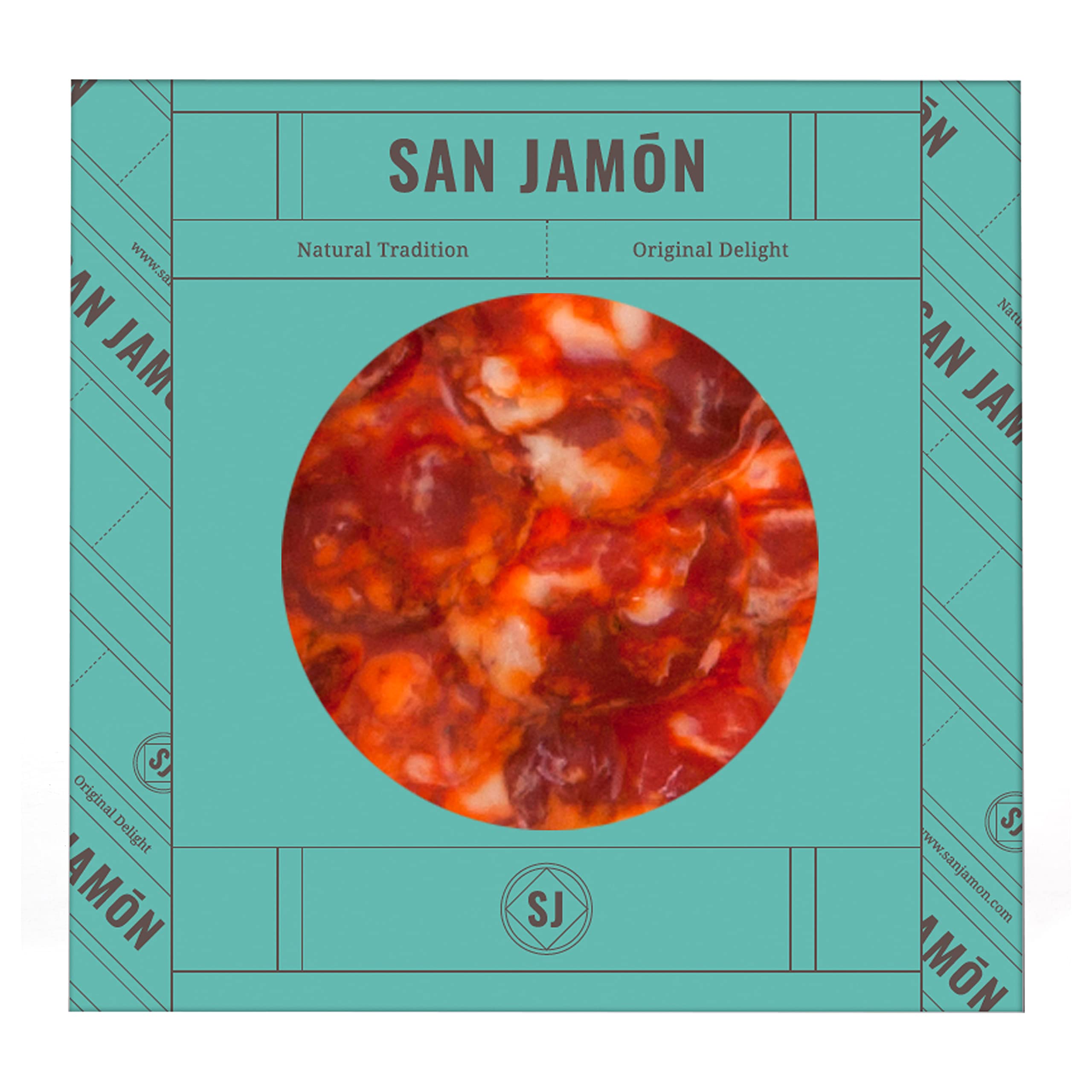 San Jamón - Cesta de Regalo Gourmet Iberico, Dueñas. Chorizo e Salchichón Ibericos, Formaggio Manchego, Cioccolatini, Biscotti, Marmellata e Tè