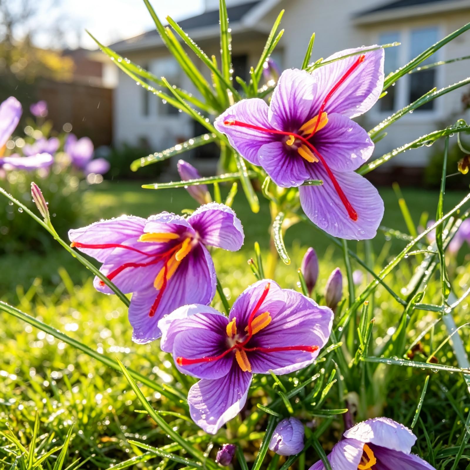 Krokusrhizom,GartenverschöNerung, Geeignet FüR AnfäNger-Top Kollektion-Premium Geschenke -Fachgerecht Gepflanzt-15zwiebeln-a