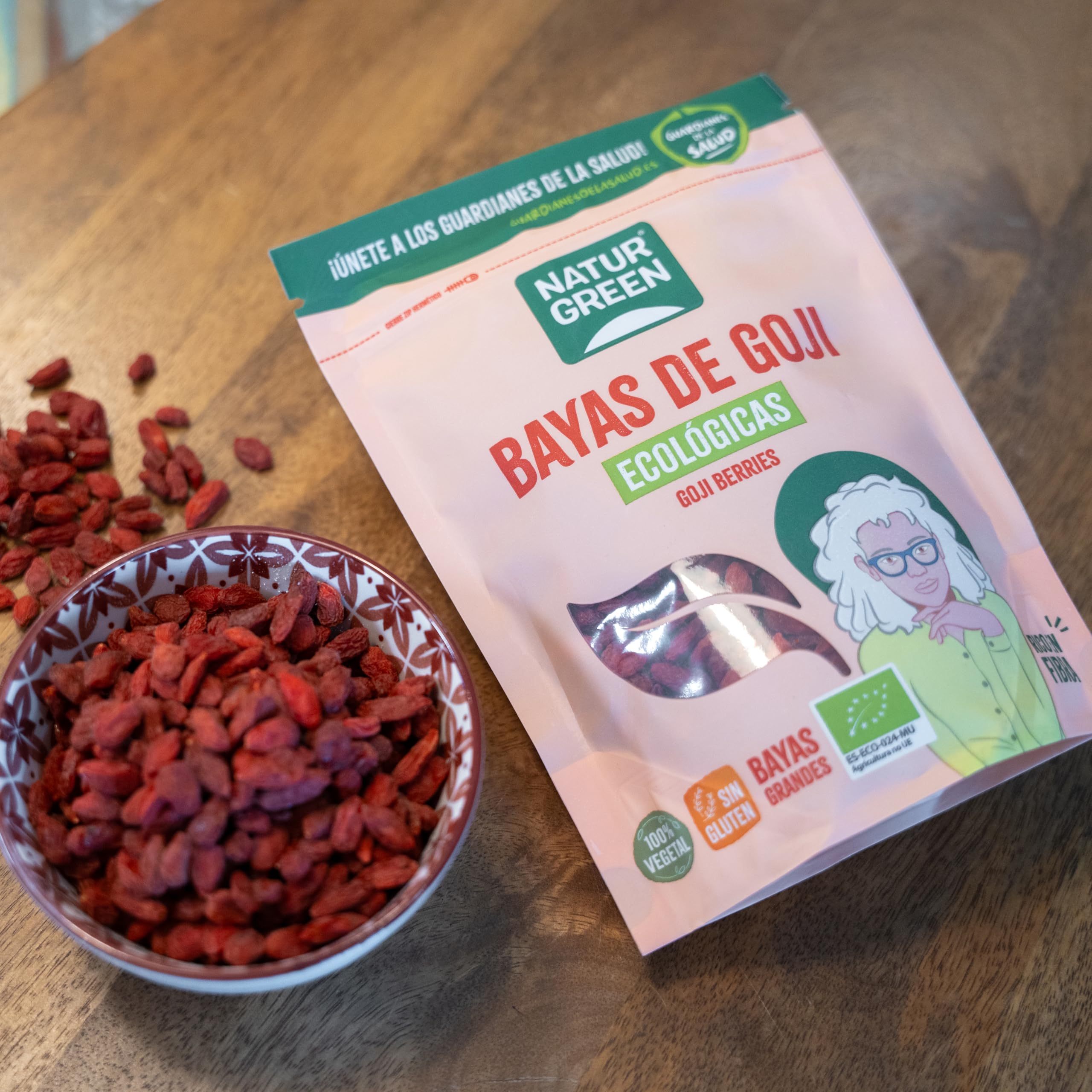 NaturGreen Bayas de Goji Deshidratadas, 200g (Bio)