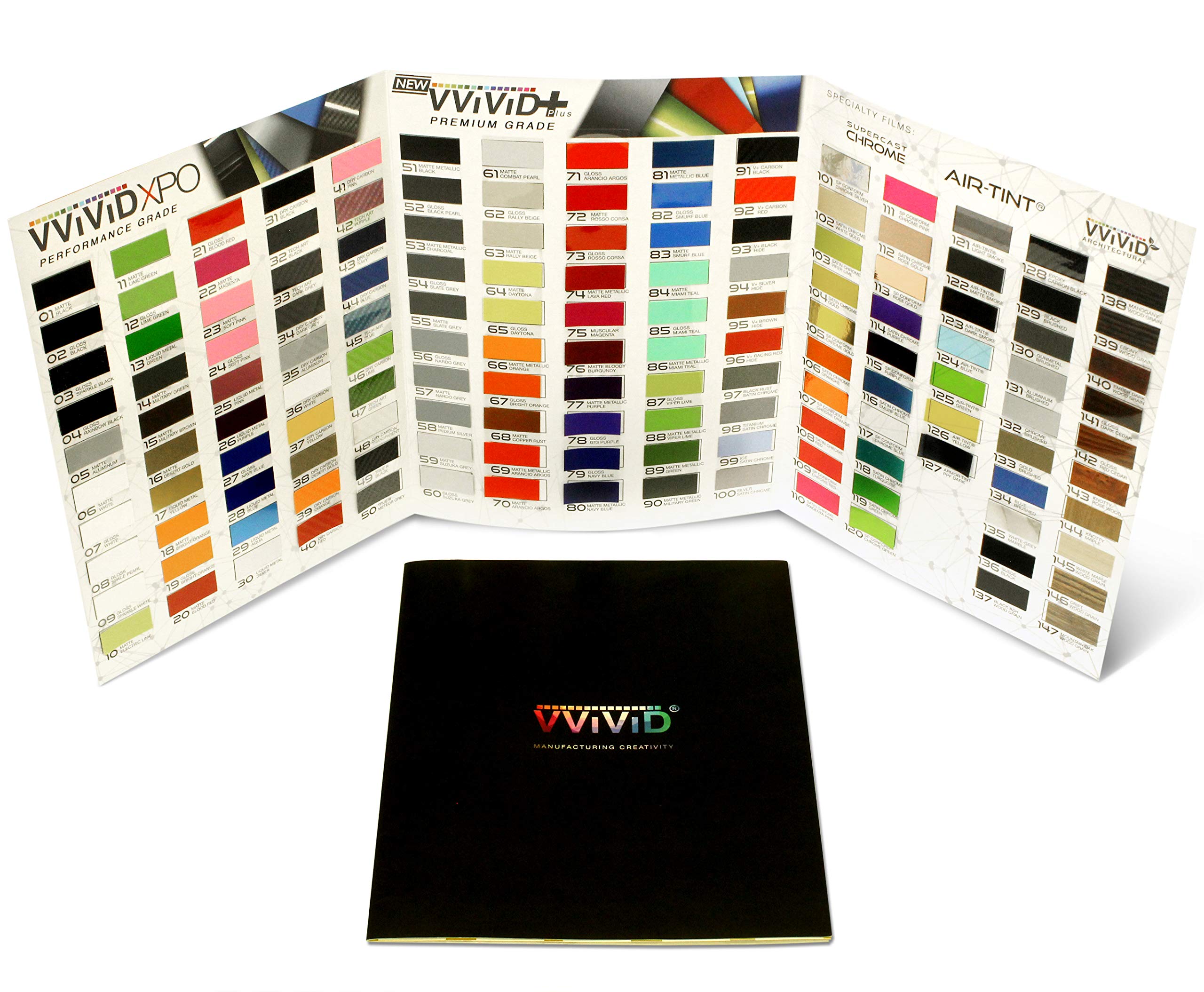 Buy VViViD Vinyl Car Wrap Color Deck Vinyl Sample Book With