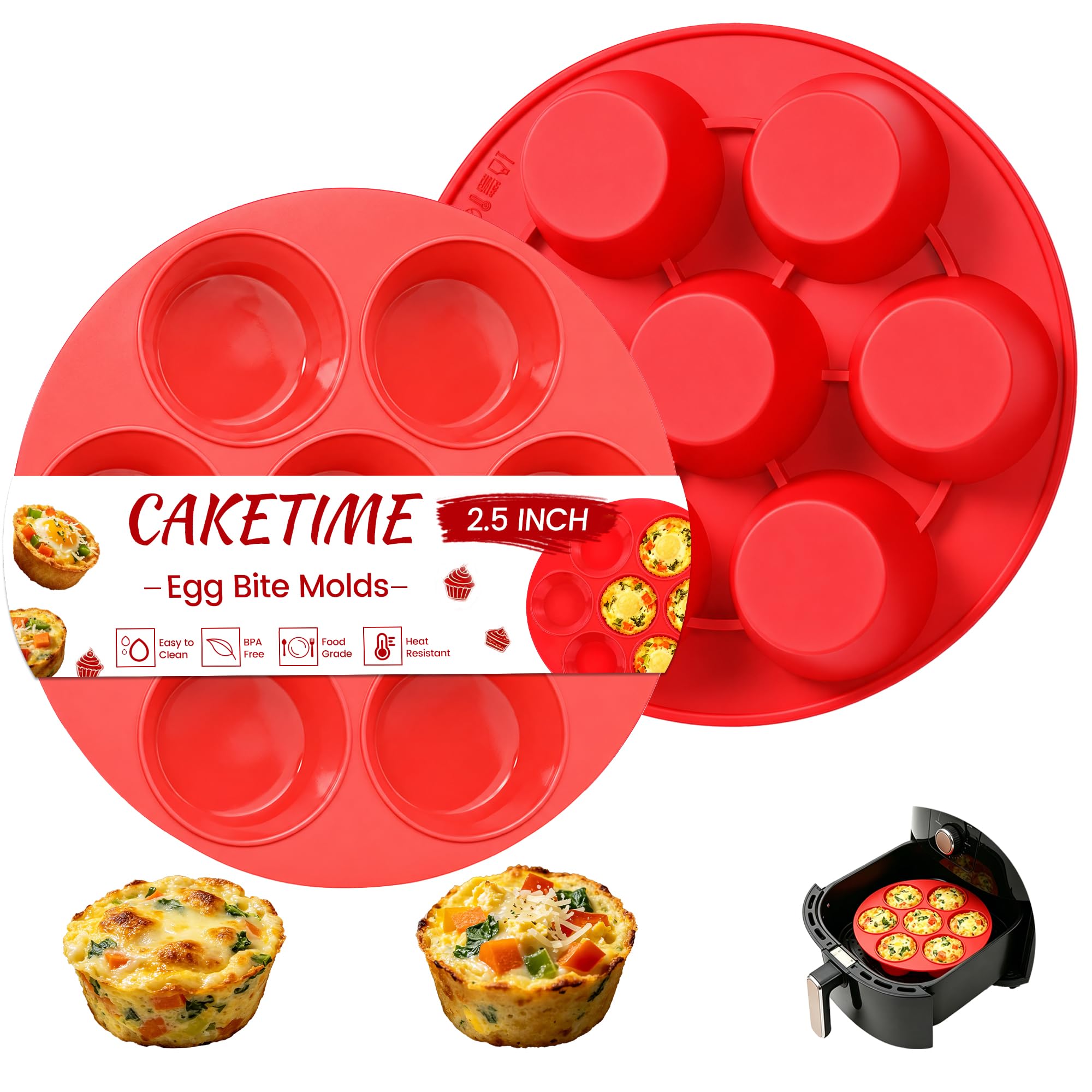 Silicone Muffin Pan - 12 Cup Baking Set -28