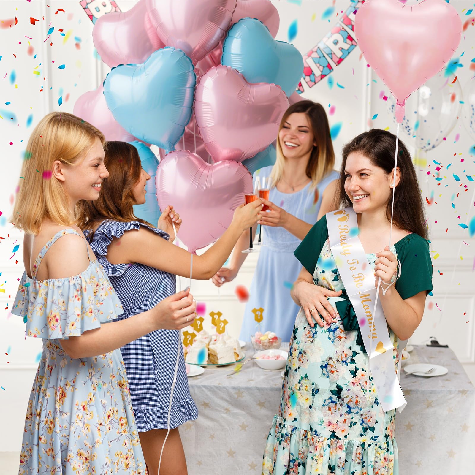 Alaoo Folieballonnen, nummer 8 kroon, feestballonnen, groot, 101 cm, verjaardagsballon voor vrouwen, meisjes, kinderen, voor decoratie, themafeest, roze, afstuderen, babyshower, vieringen, bruiloft