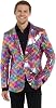 Suitmeister Sequins Christmas Blazer for Men - Slim Fit - Shiny New Years Party Jacket