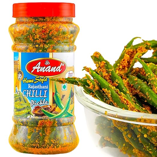 C&G INDIA Homemade Rajasthani Green Chilli Pickle | Ready to Eat Hari Mirch ka Achar | High in Vitamin C & Fibre | Hygienically Packed | Rich in Antioxidants | Improves Digestion | 400 GM