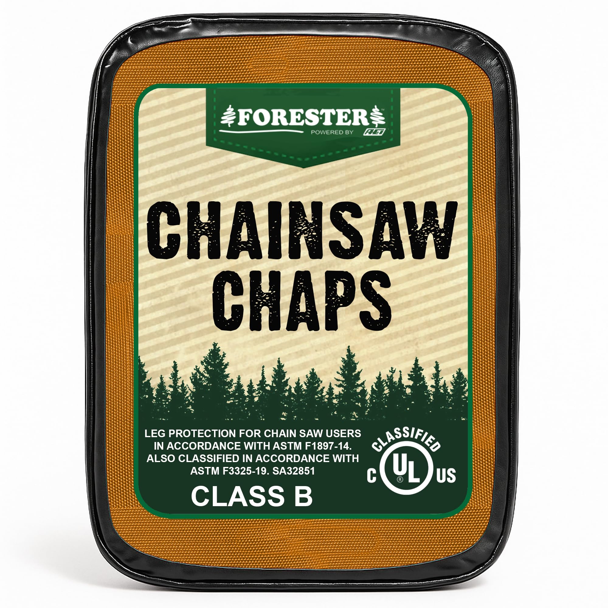 FORESTER Chapsy do piły łańcuchowej dla mężczyzn i kobiet, fartuchy w stylu fartucha z kieszenią i regulowaną talią | Sprzęt bezpieczeństwa piły łańcuchowej