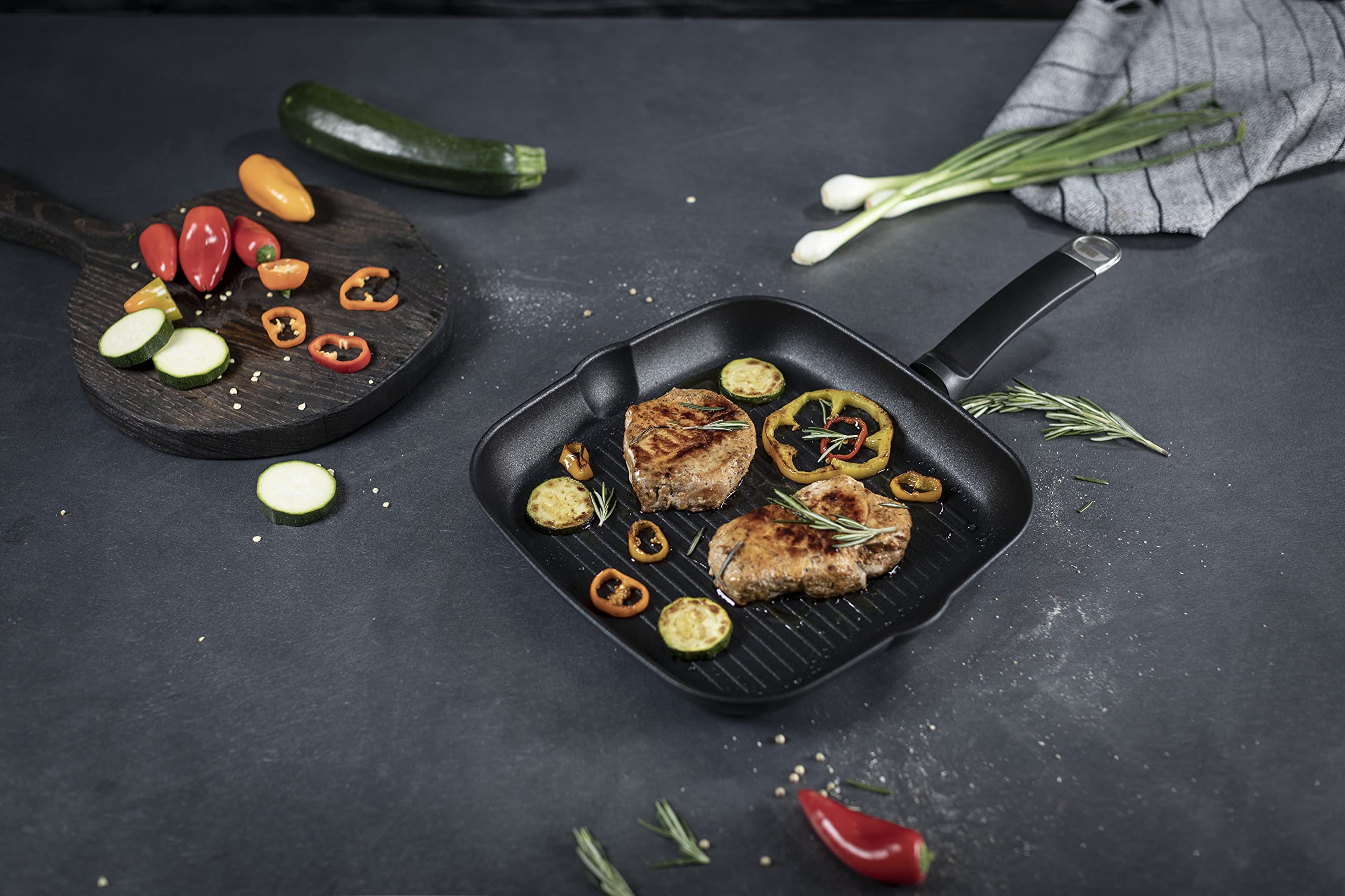KUHN RIKON Titanio Star Grill - Sartén (28 cm, inducción, aluminio)