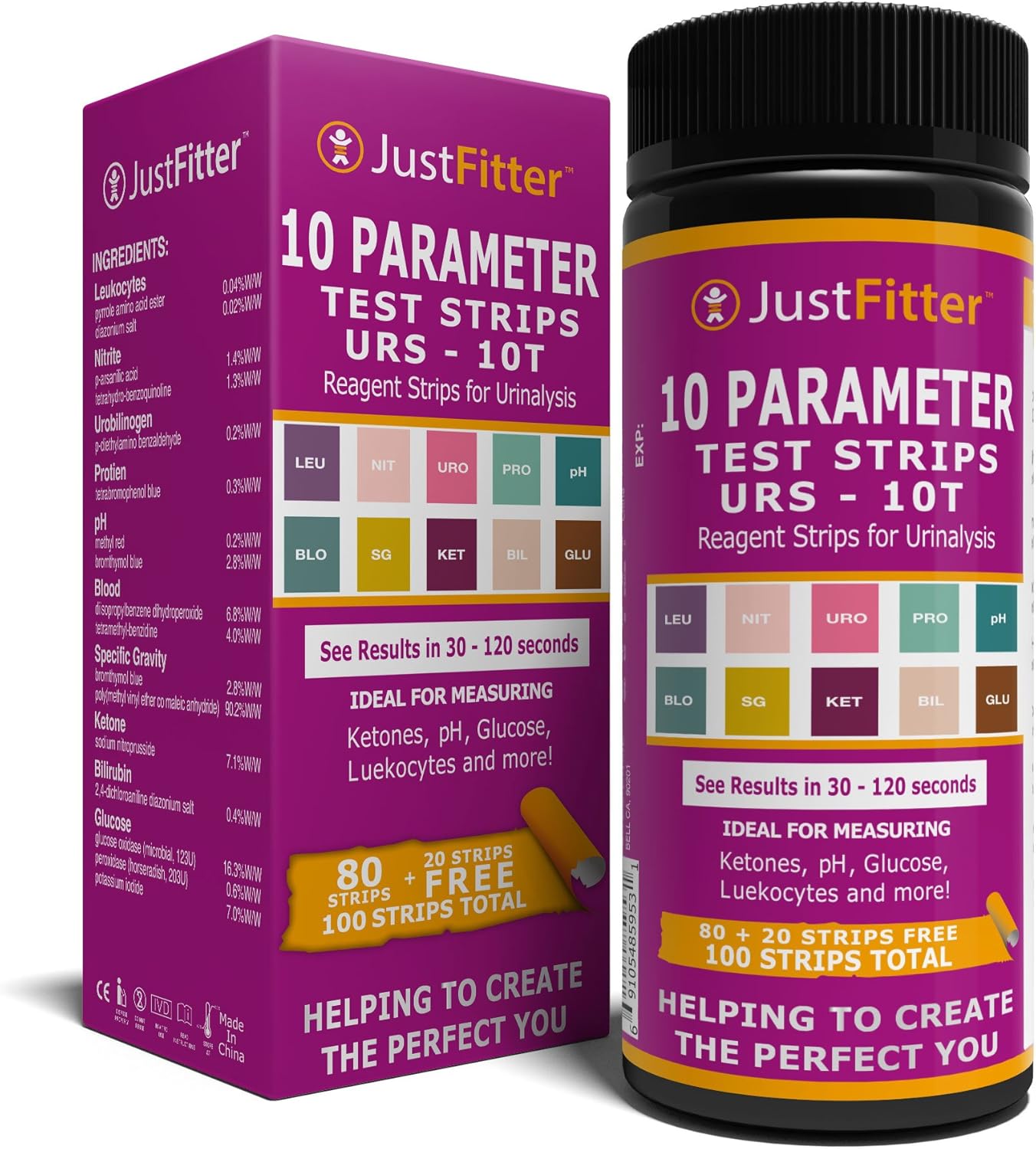 UTI Urine Test Strips. Urinary Tract Infection Strip. Simple, Fast and