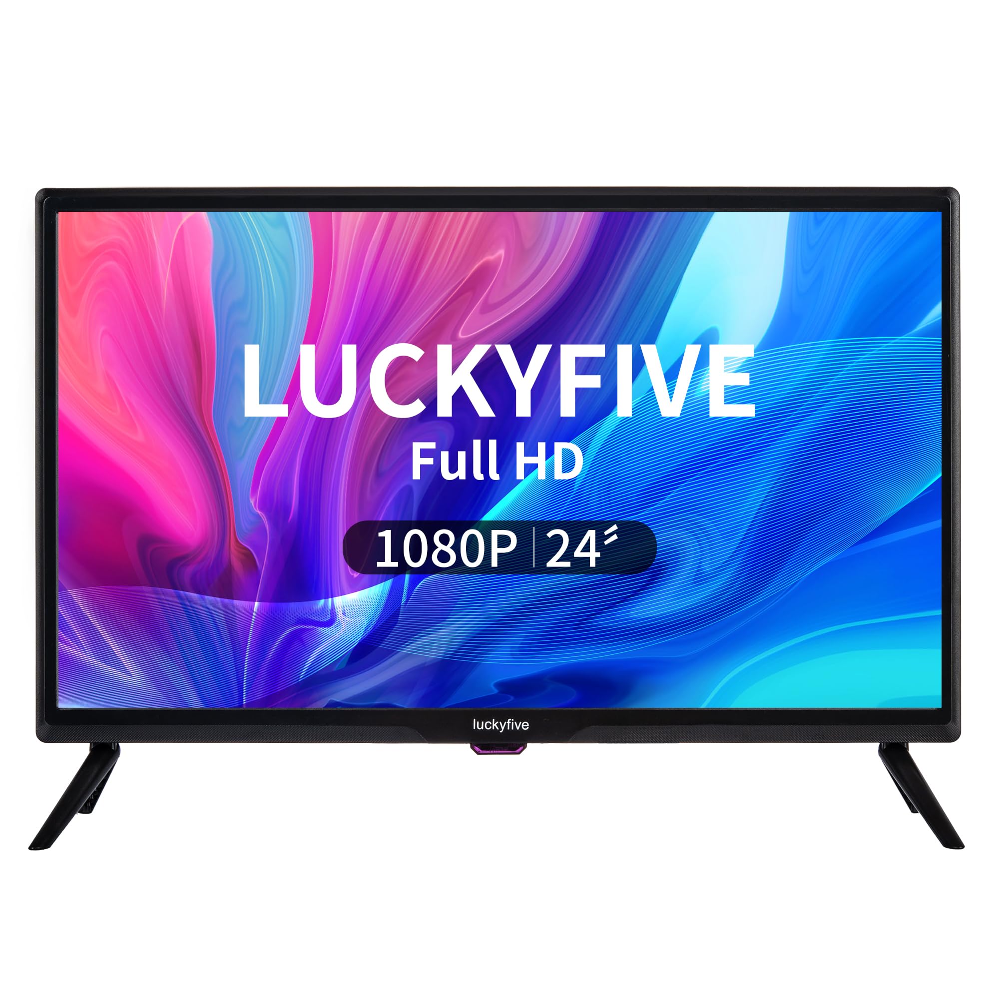 luckyfive CrystalView 24 Android Smart TV Netflix Disney YouTube Ready Vibrant FHD Display Google Play Store Wi-Fi Local