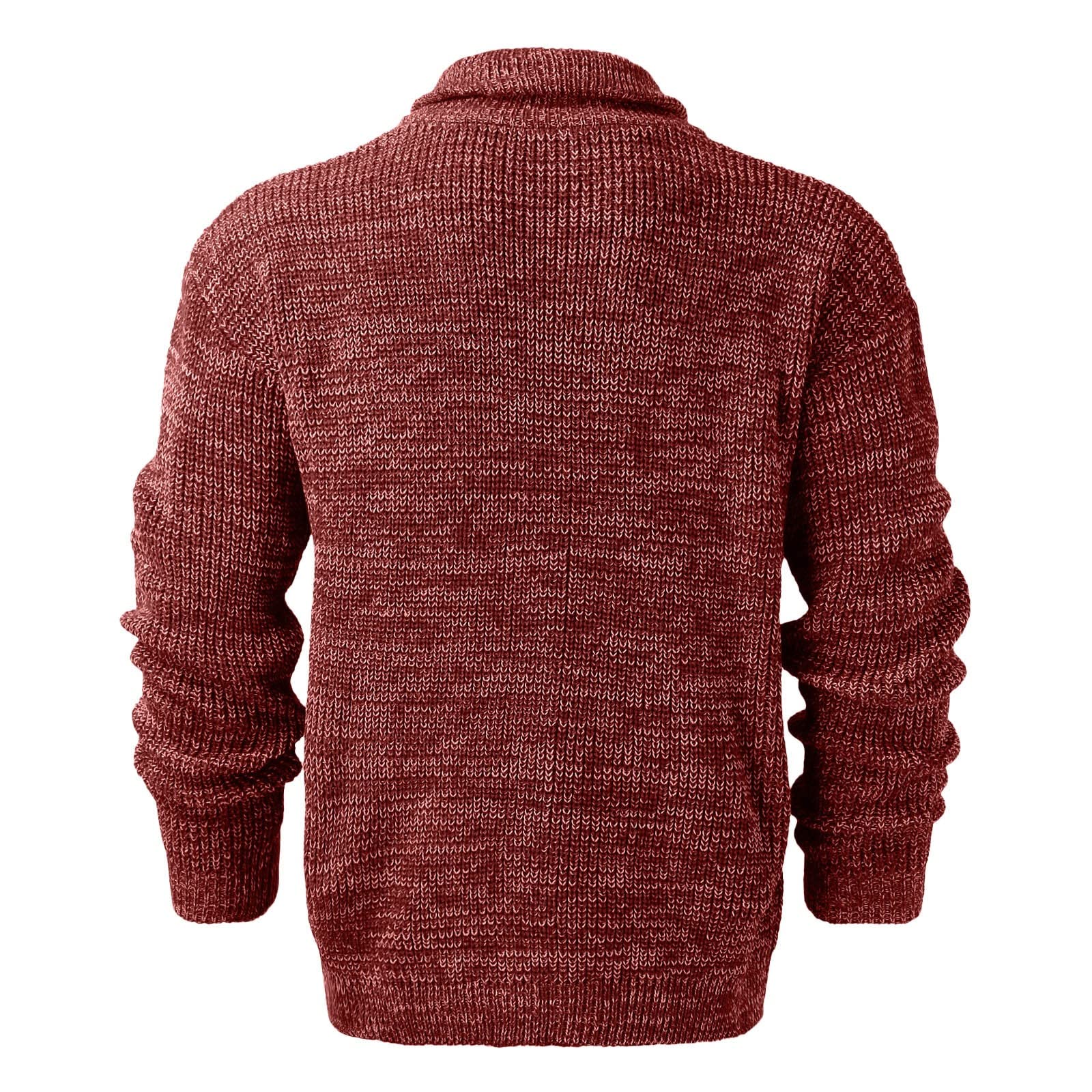 Genérico Cárdigan De Invierno para Hombre, Chaqueta Lana Hombre Cuello V Cierre De Botones Y Bolsillos para Chaqueta Primavera Y Otoño Cómodo Suave Abrigo Casual Moda para Exterior El Ocio