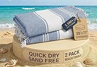 Vista 91 de LANE LINEN Paquete de 6 toallas de playa prelavadas de gran tamaño, elegantes toallas de secado rápido para piscina y viaje para adultos, 39 x 71